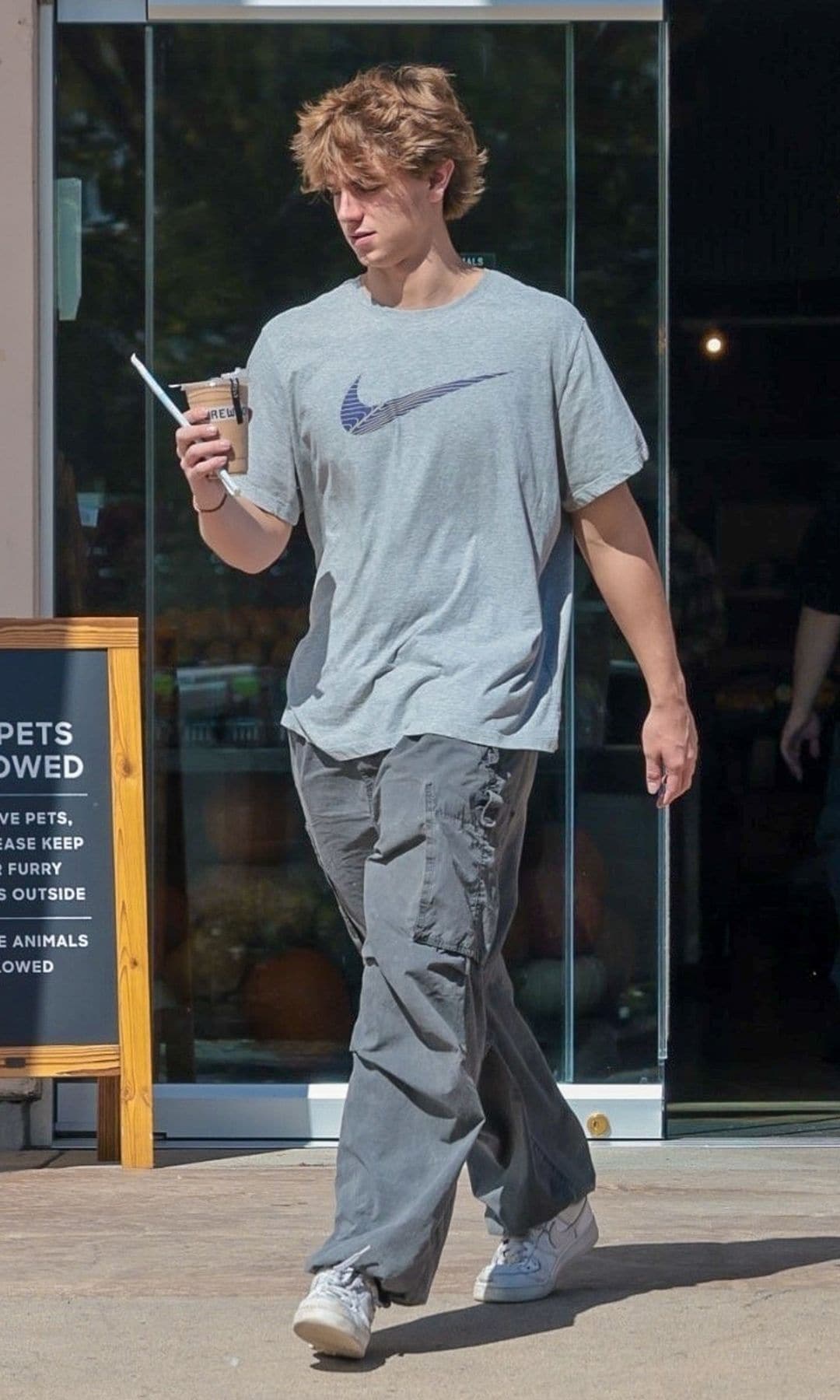 Jayden Federline was photographed in Los Angeles, grabbing an iced drink