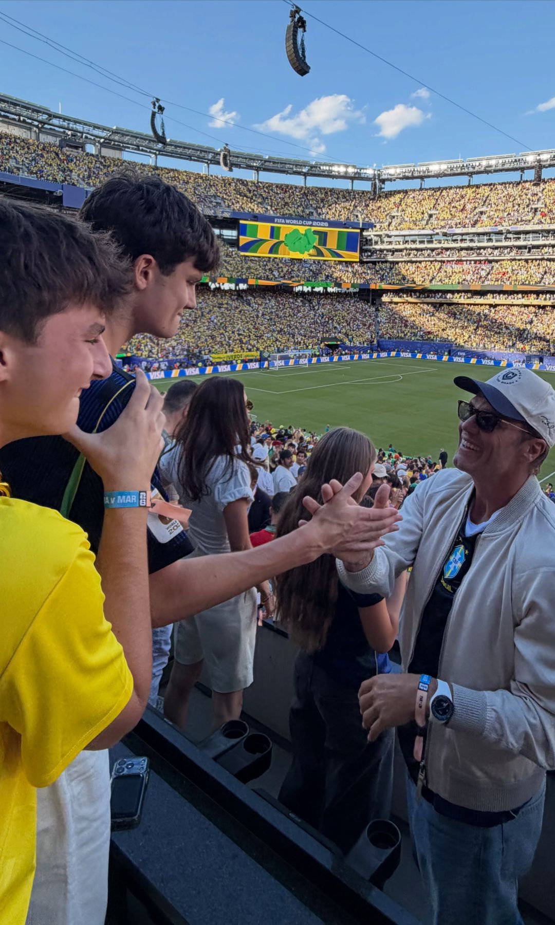 Tom Brady shared numerous photos of his World Cup experience