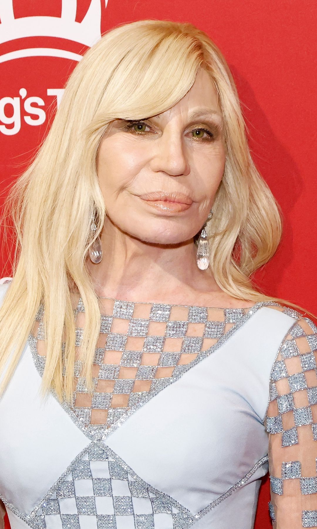 Donatella Versace added inches to her height in sky-high heels at Anna Wintour's pre-Met Gala party