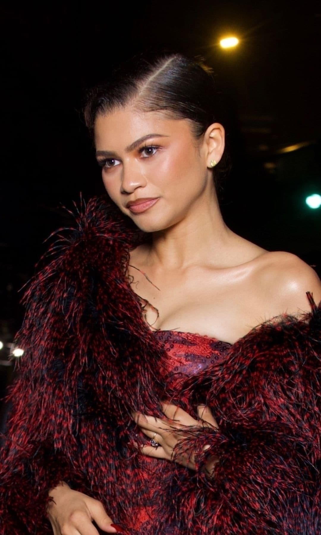 Zendaya turns heads in red strapless dress at the Met Gala afterparty with a special tribute