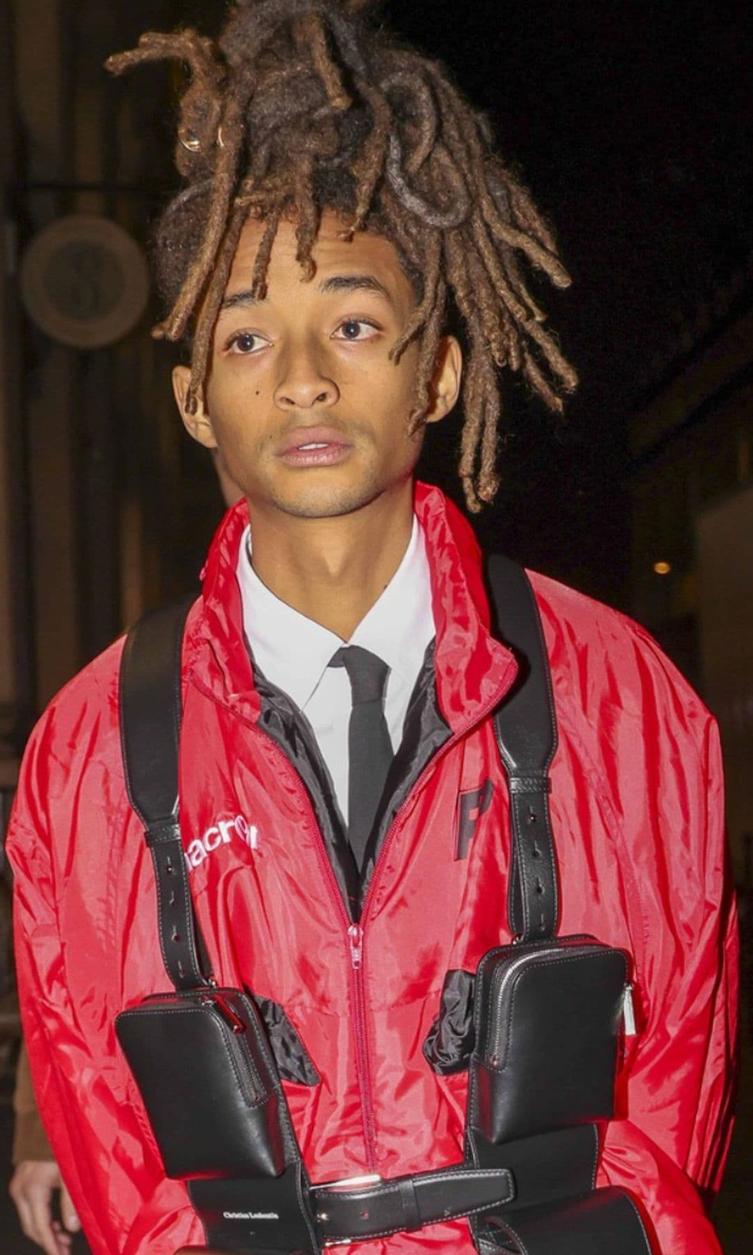 Jada Pinkett Smith and Jaden Smith coordinate looks in Paris as she shows support for his fashion debut