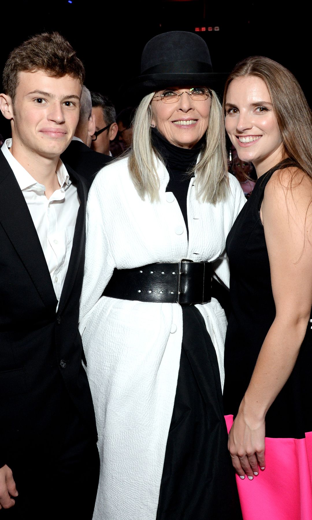 Diane Keaton alongside her kids, Duke and Dexter