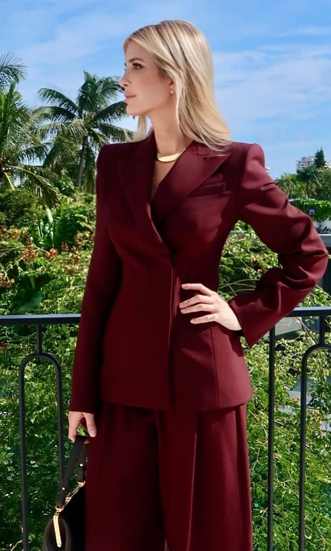 Ivanka took advantage of the rare Miami cold weather to wear something stylish