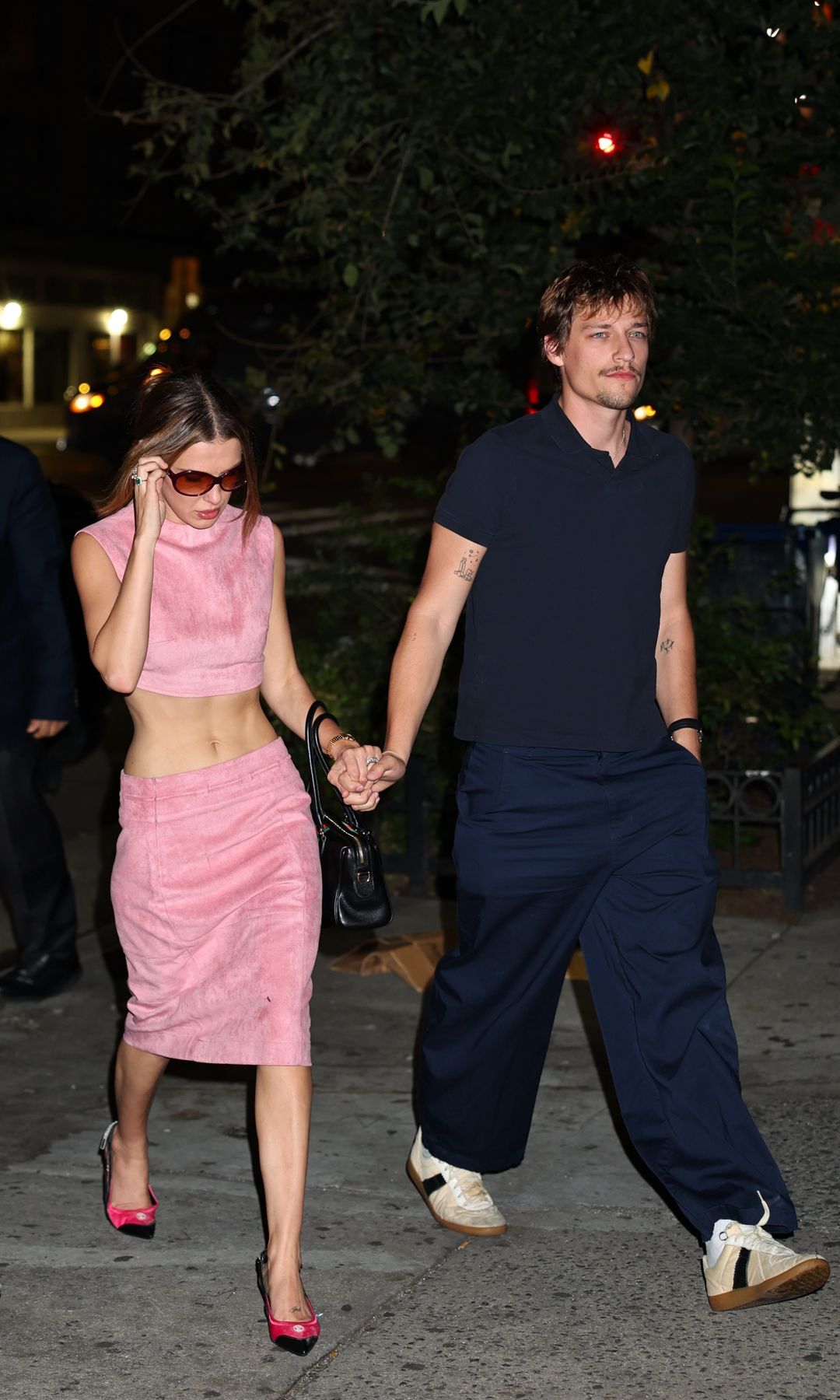 Millie showed off her toned abs on her night out in the city
