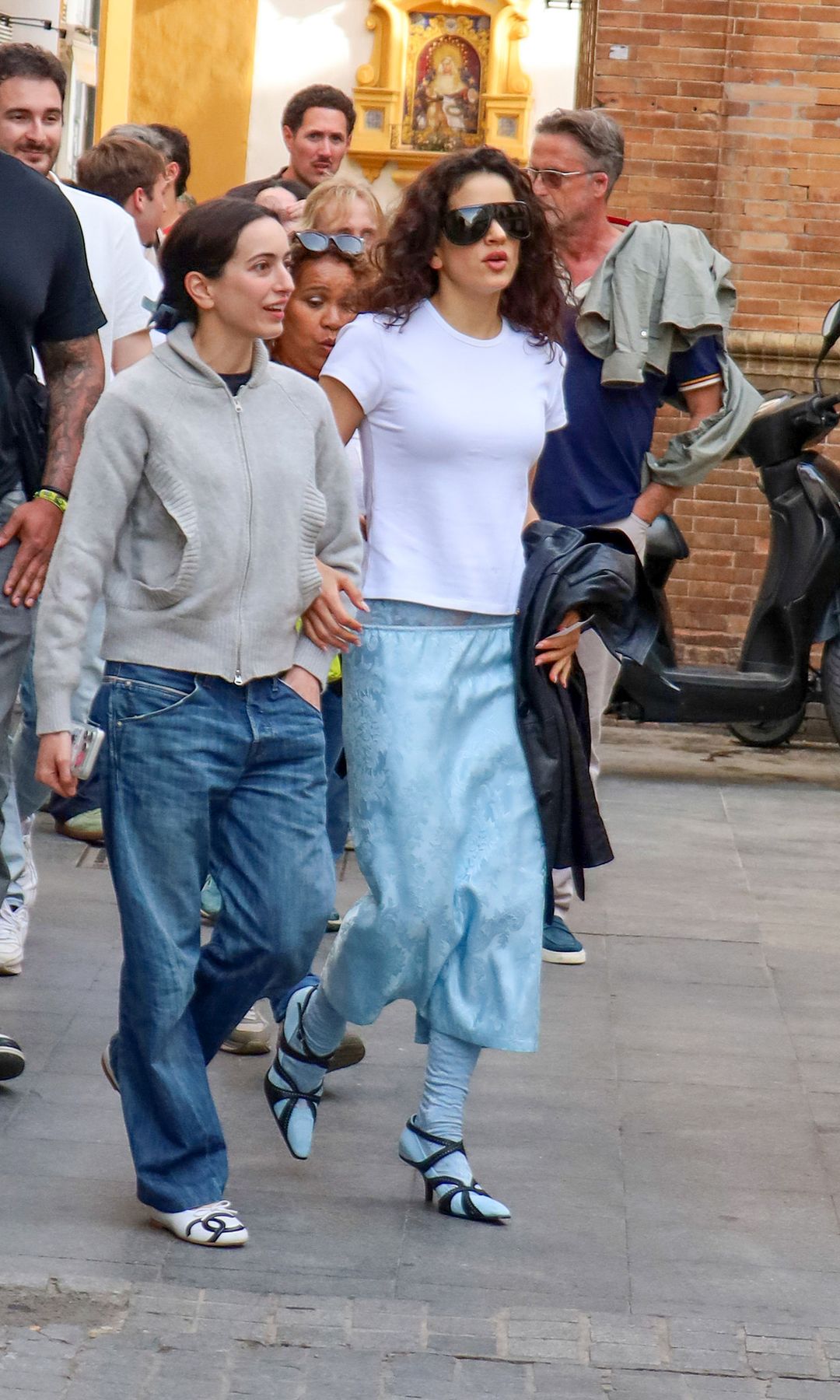 Rosalia and her sister Pilar were photographed in Seville