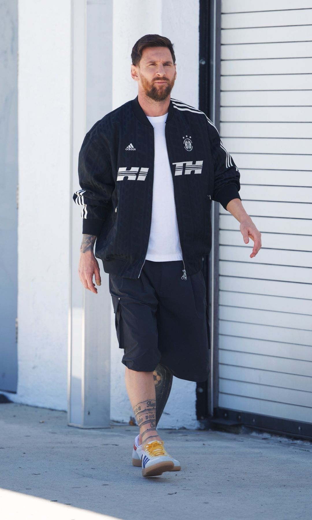 Messi and Bad Bunny were photographed at a studio in Miami together