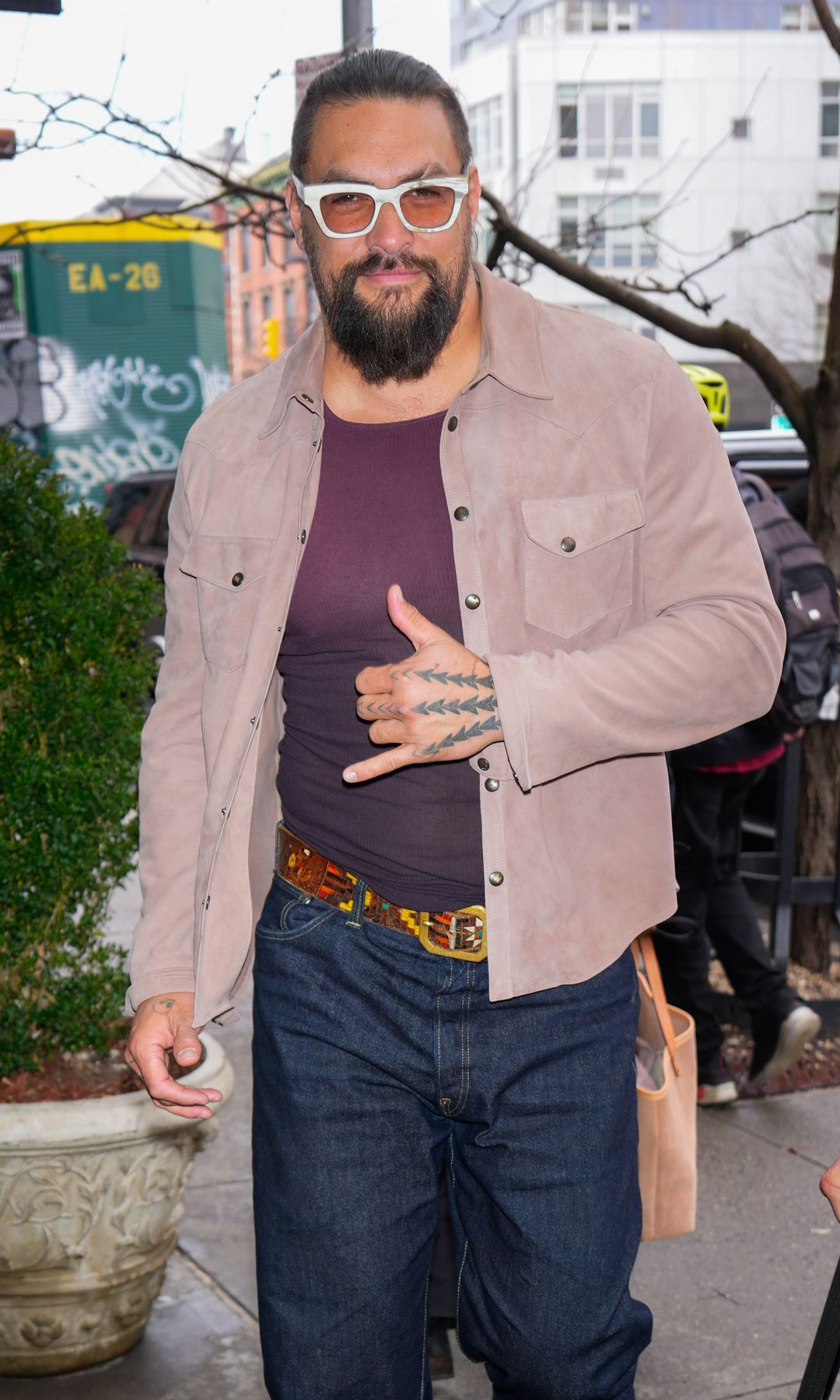 Jason Momoa is seen on March 31, 2025 in New York City. (Photo by XNY/Star Max/GC Images)