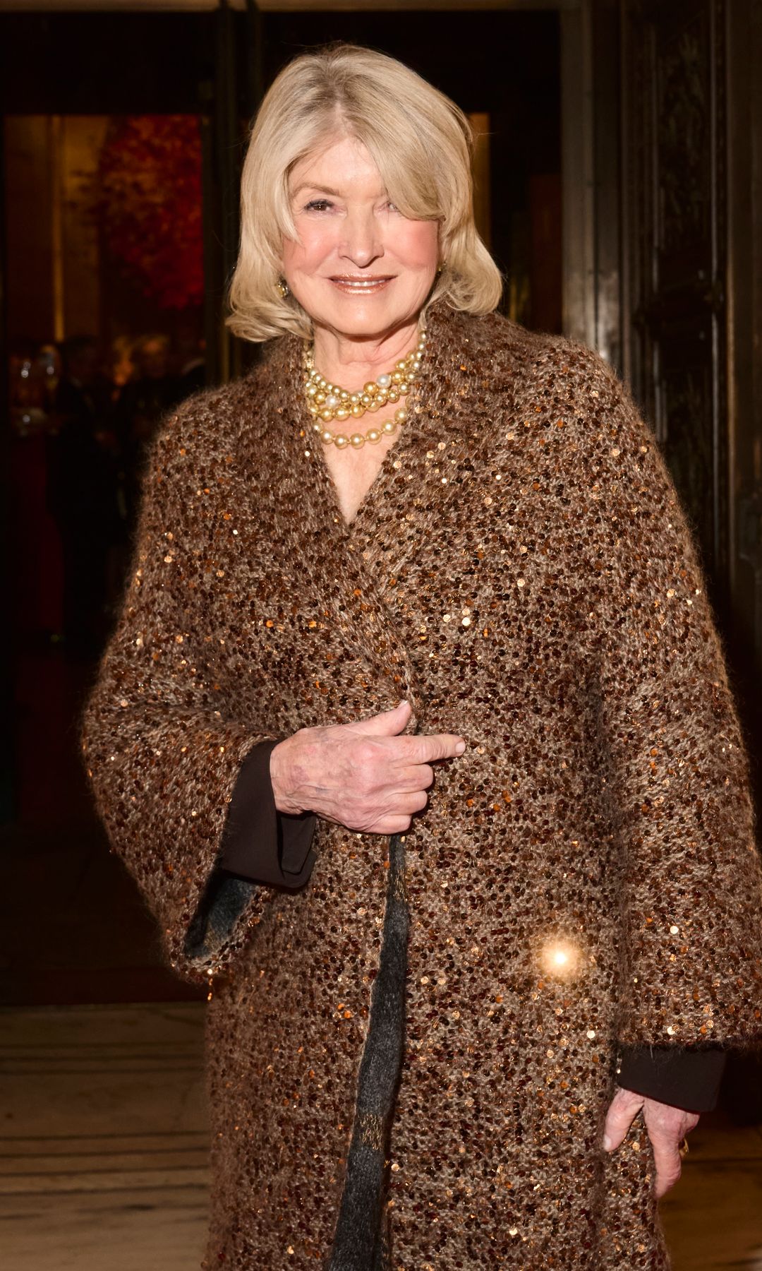 NEW YORK, NEW YORK - NOVEMBER 03: Martha Stewart attends the 2025 Library Lions gala at New York Public Library on November 03, 2025 in New York City. (Photo by Valerie Terranova/Getty Images) 