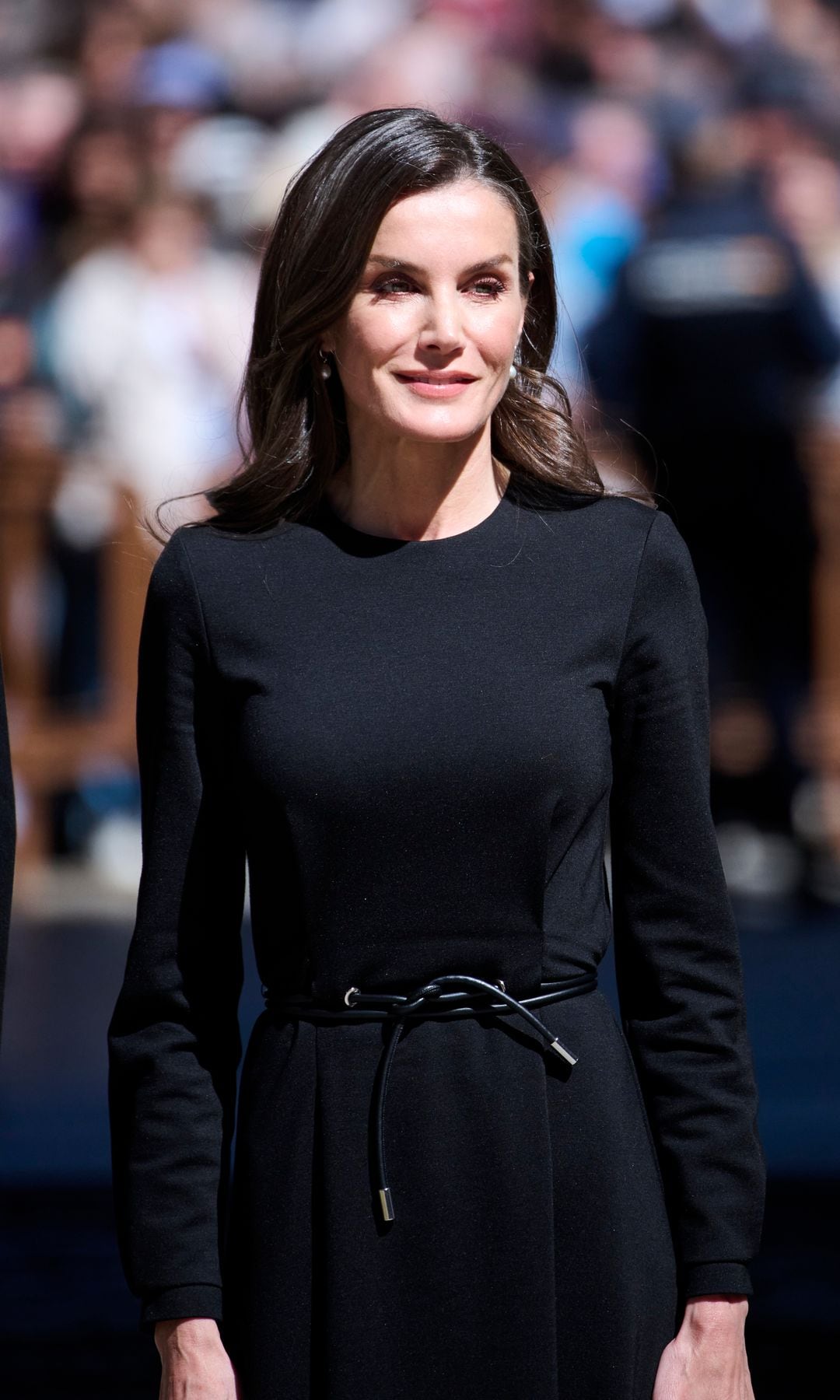 Queen Letizia of Spain attends the "Miguel De Cervantes" Literature award 2023 to Alvaro Pombo at the AlcalÃ¡ de Henares University on April 23, 2025 in Alcala de Henares, Spain. (Photo by Carlos Alvarez/Getty Images)
