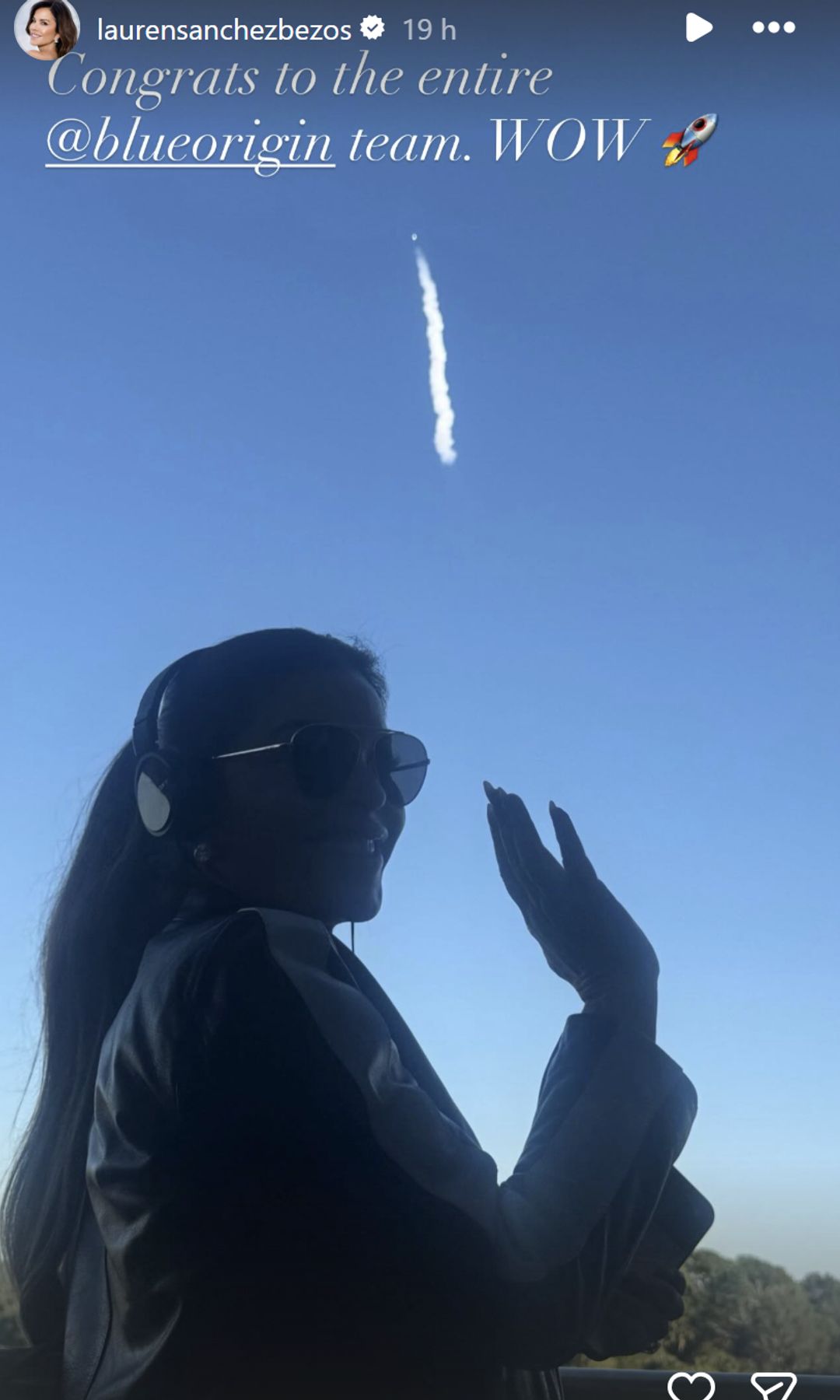 Lauren was proud of her husband and his space exploration company Blue Origin