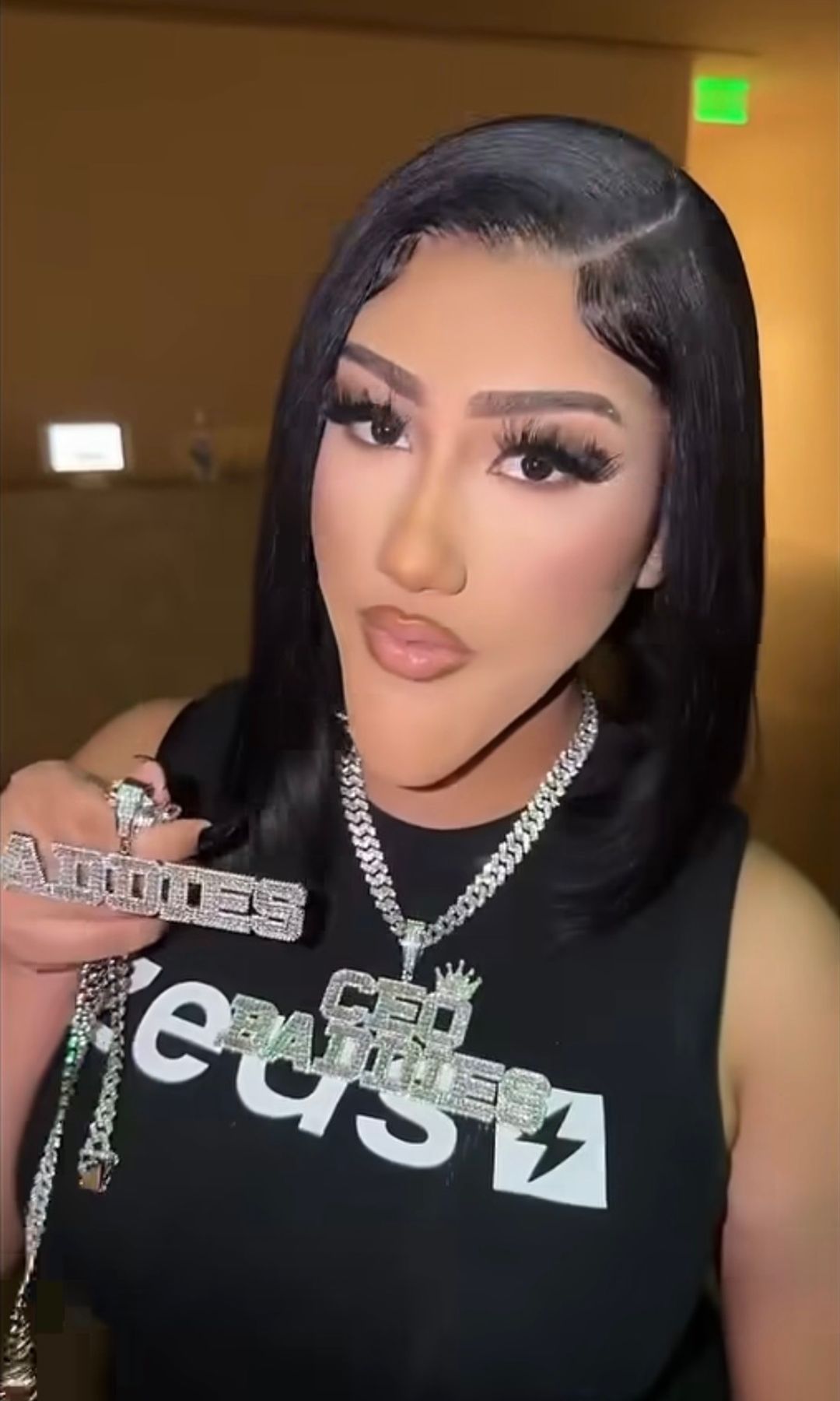 North West takes Halloween to another level with a hilarious Natalie Nunn transformation, complete with a prosthetic chin, a Baddies chain, and a reaction from the reality TV star herself.