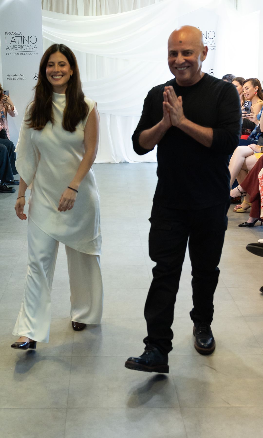 Designers Pamela and Fernando Acosta, Paulina Luna, and Anielka Monge headlined a high-glamour showcase in the heart of the Spanish capital’s Golden Mile.