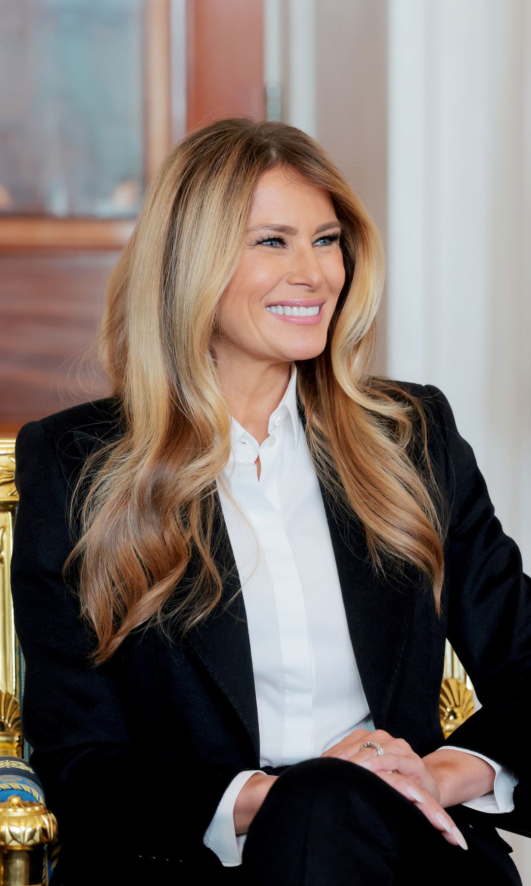 Melania Trump receives indigenous handwoven dress ‘Womb of the Earth’ from Colombian president Gustavo Petro
