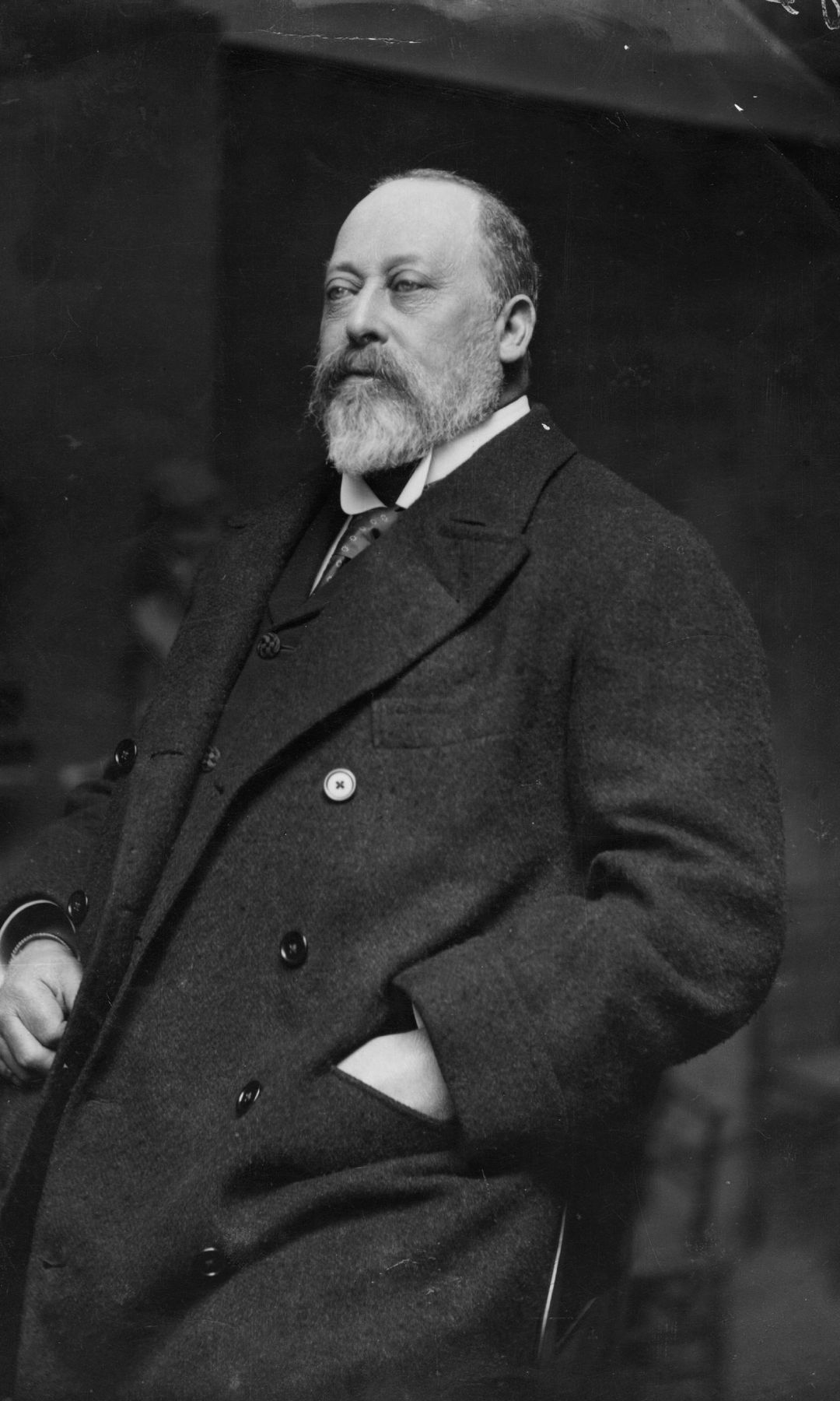 King Edward VII, (1841 - 1910) ascended the British throne in 1901 following the death of his mother, Queen Victoria