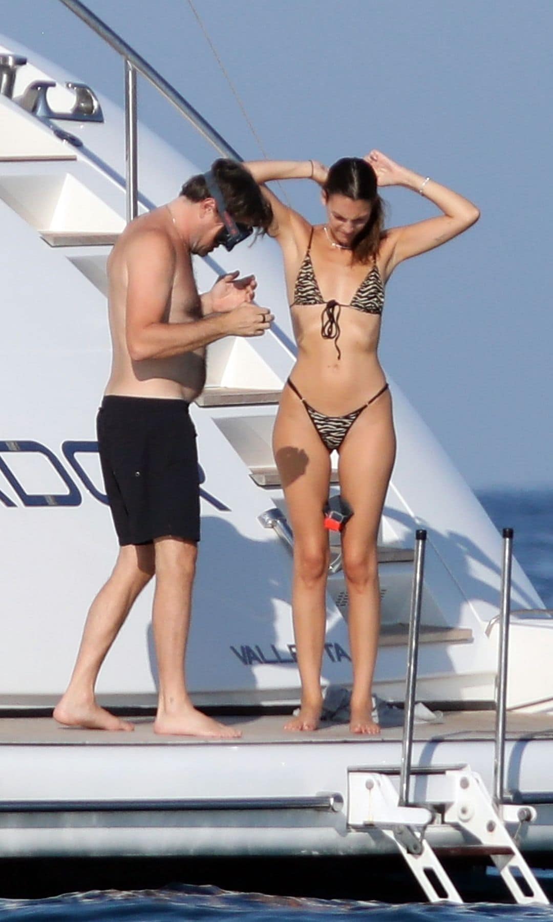 Ceretti and DiCaprio went snorkeling for their outing