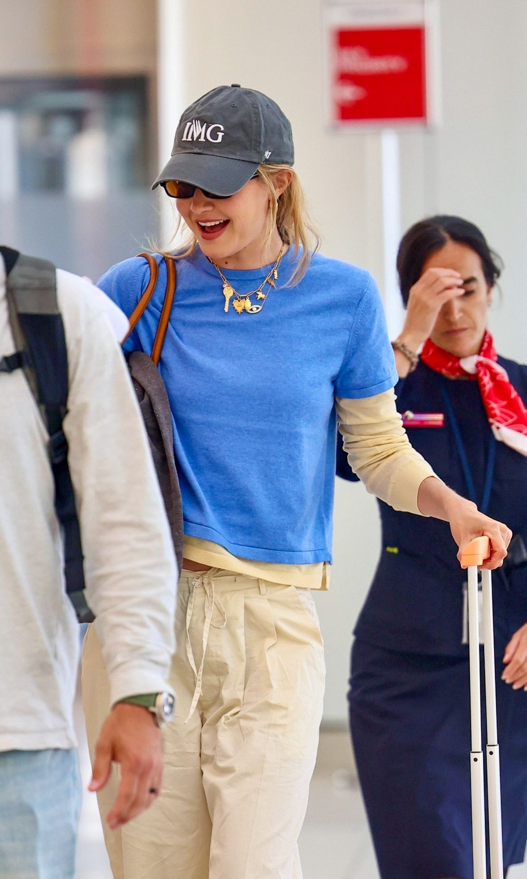 Gigi Hadid was photographed at LAX 