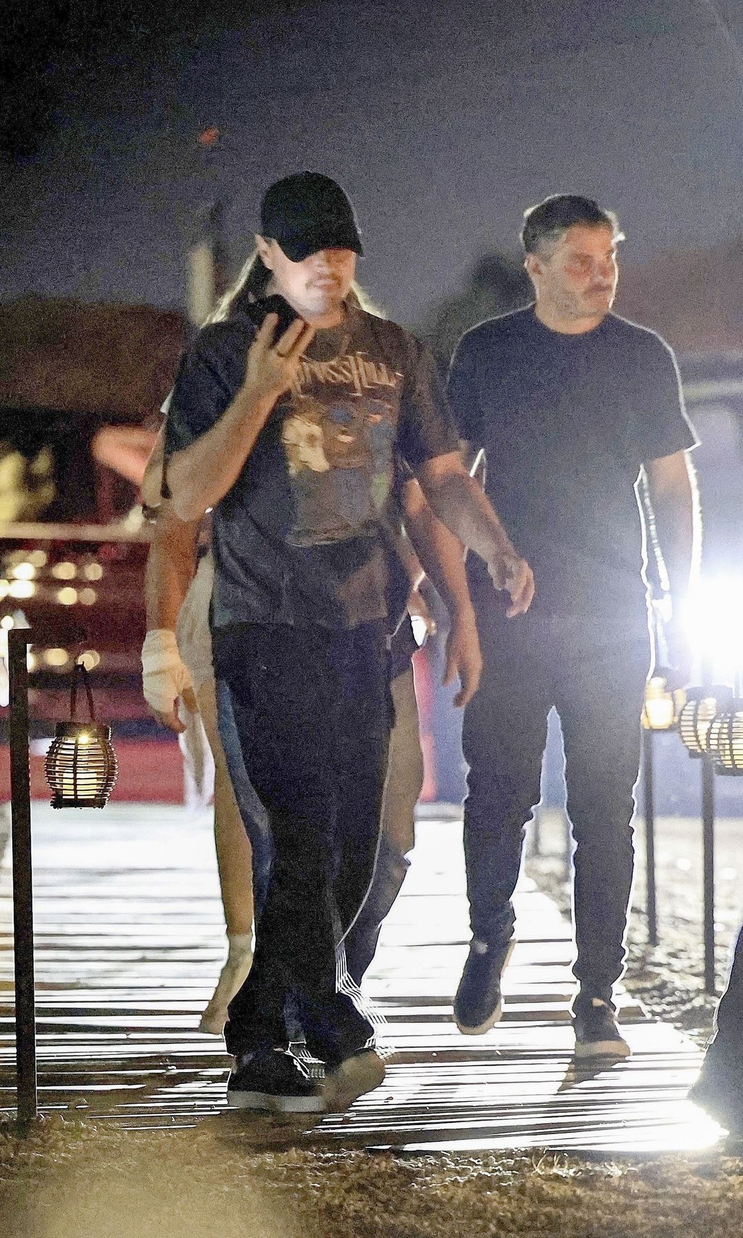 DiCaprio and Ceretti attended a party that had all guests submit to a search and a pat down by the police
