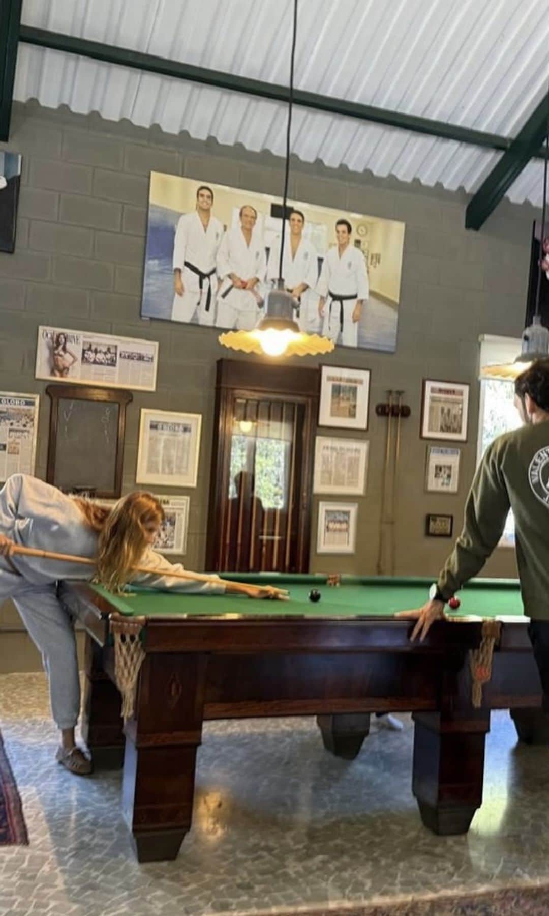 Valente played some basketball with Benjamin and pool with Vivian