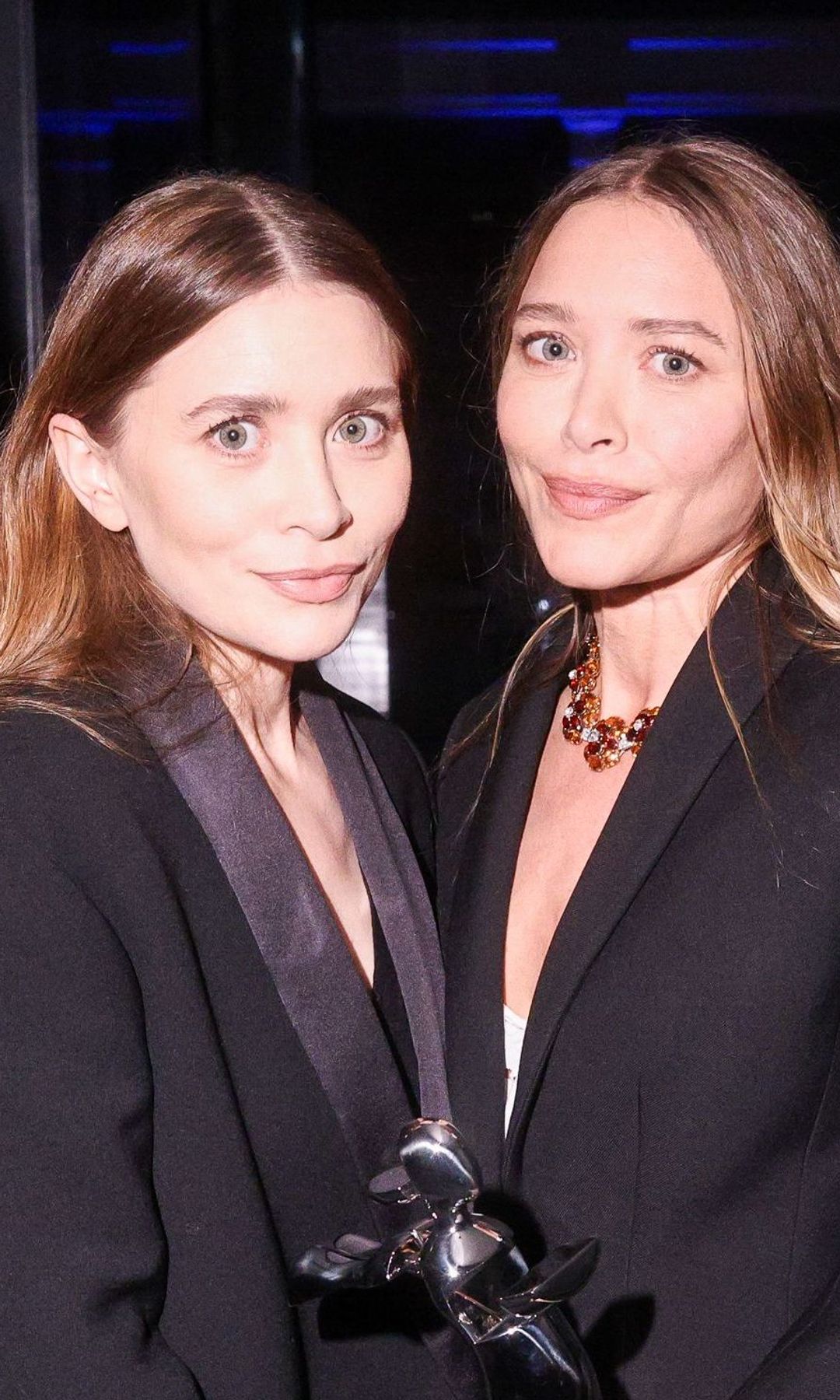 Mary-Kate and Ashley Olsen twinning and winning at the CFDA Fashion Awards