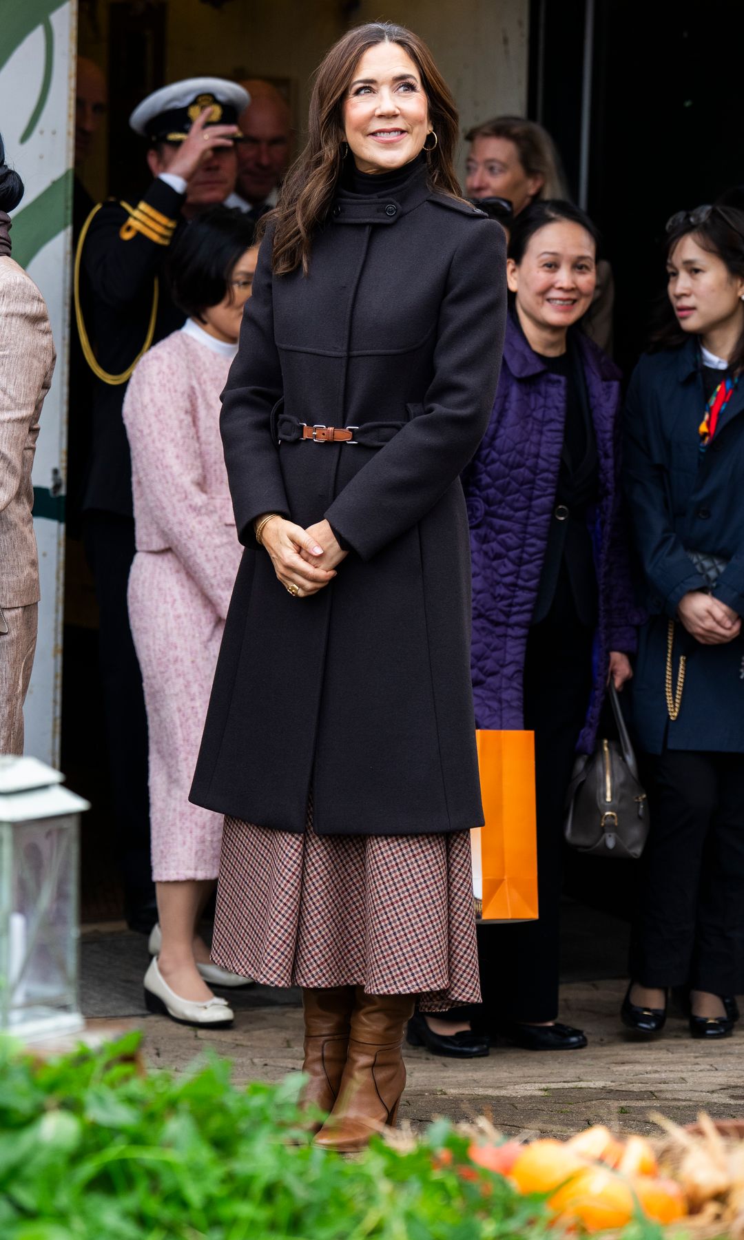 Queen Mary of Denmark visiting Gro Spiseri, Denmark's first urban rooftop farm in Copenhagen, Denmark