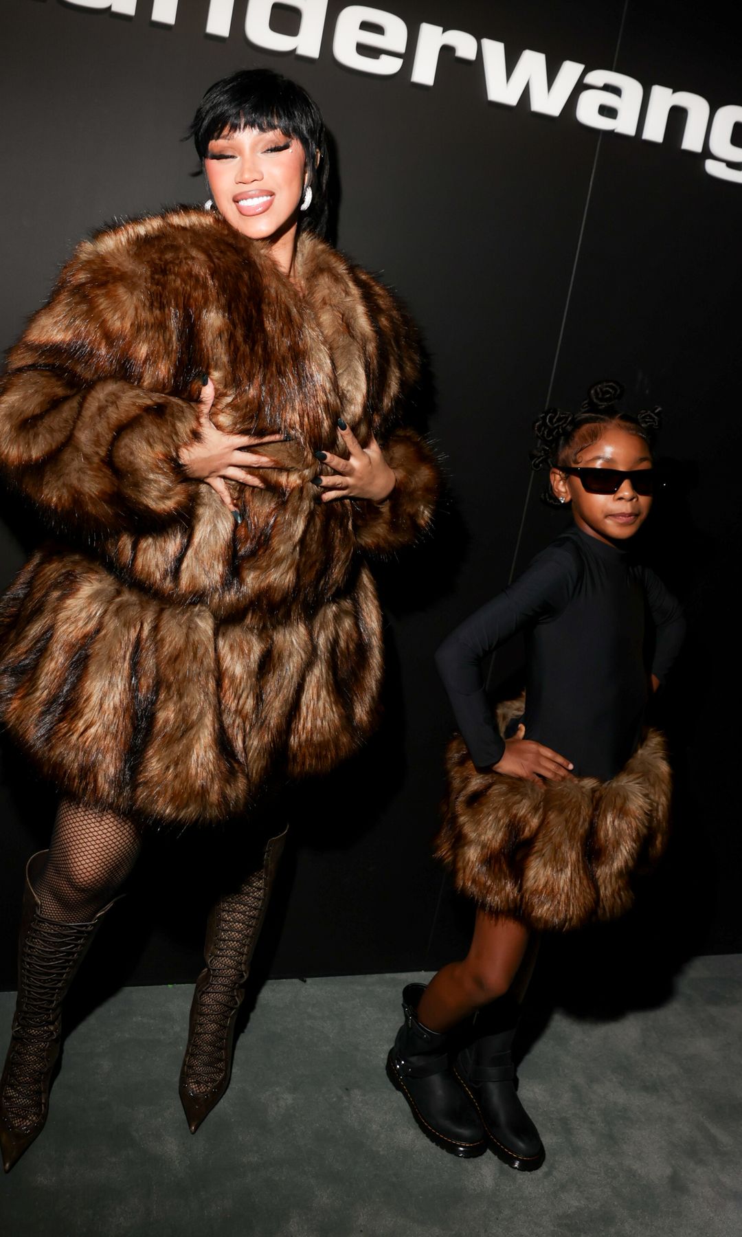 Cardi B at the Alexander Wang fashion show as part of Spring/Summer 2026 New York Fashion Week on September 12, 2025