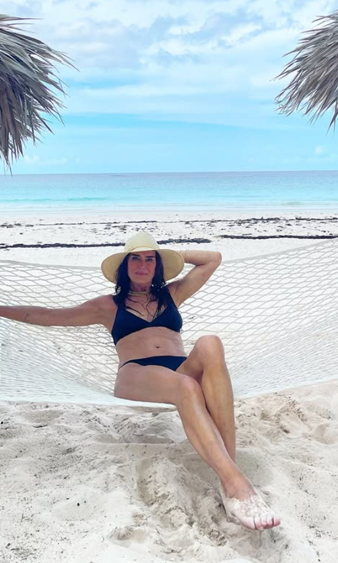 Shields enjoyed her birthday in a bikini