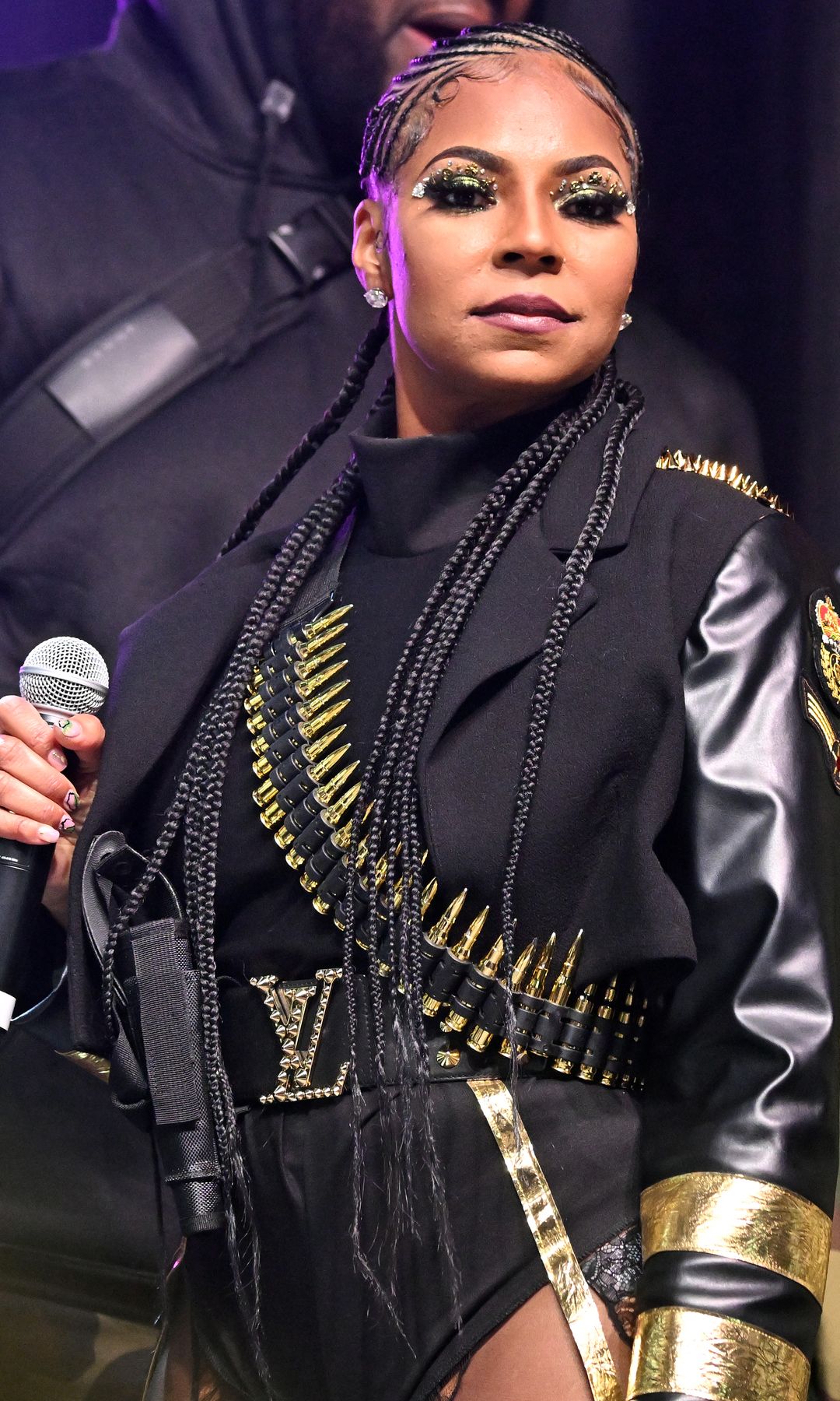 FAIRBURN, GEORGIA - NOVEMBER 01: Singer Ashanti attends Nelly's "G.I. Moe" Halloween Birthday Celebration on October 31, 2023 in Fairburn, Georgia. (Photo by Paras Griffin/Getty Images)