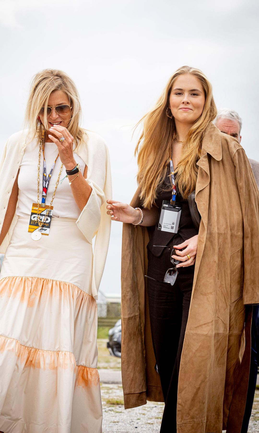 Queen Maxima and Amalia at the Dutch Grand Prix