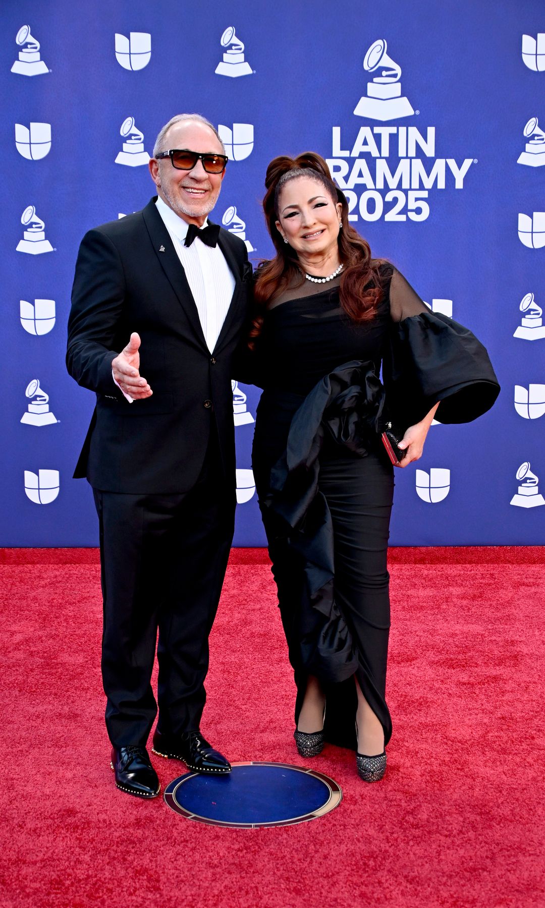 Emilio and Gloria Estefan at The 26th Annual Latin GRAMMY Awards