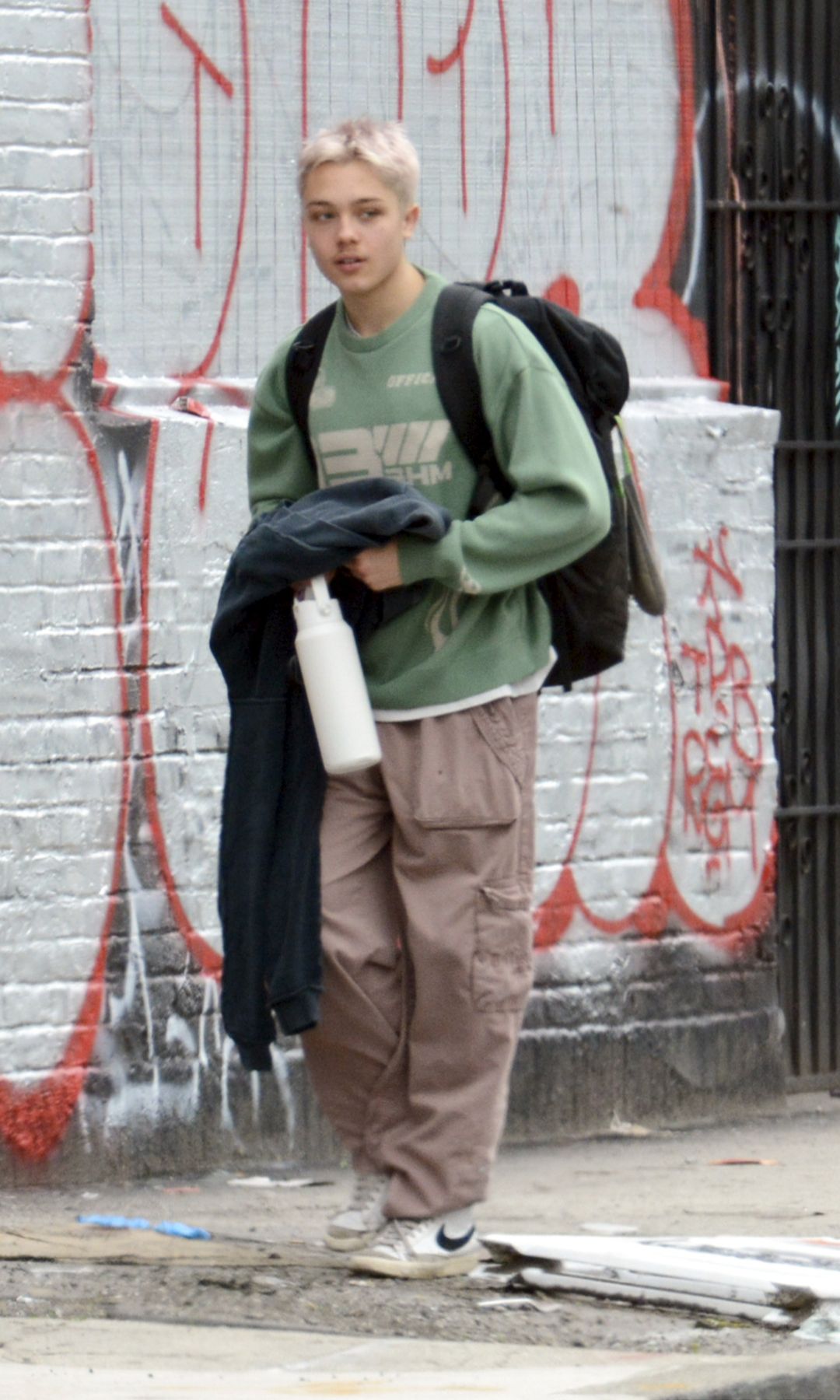 Knox Jolie-Pitt was seen walking through the streets of Los Angeles.