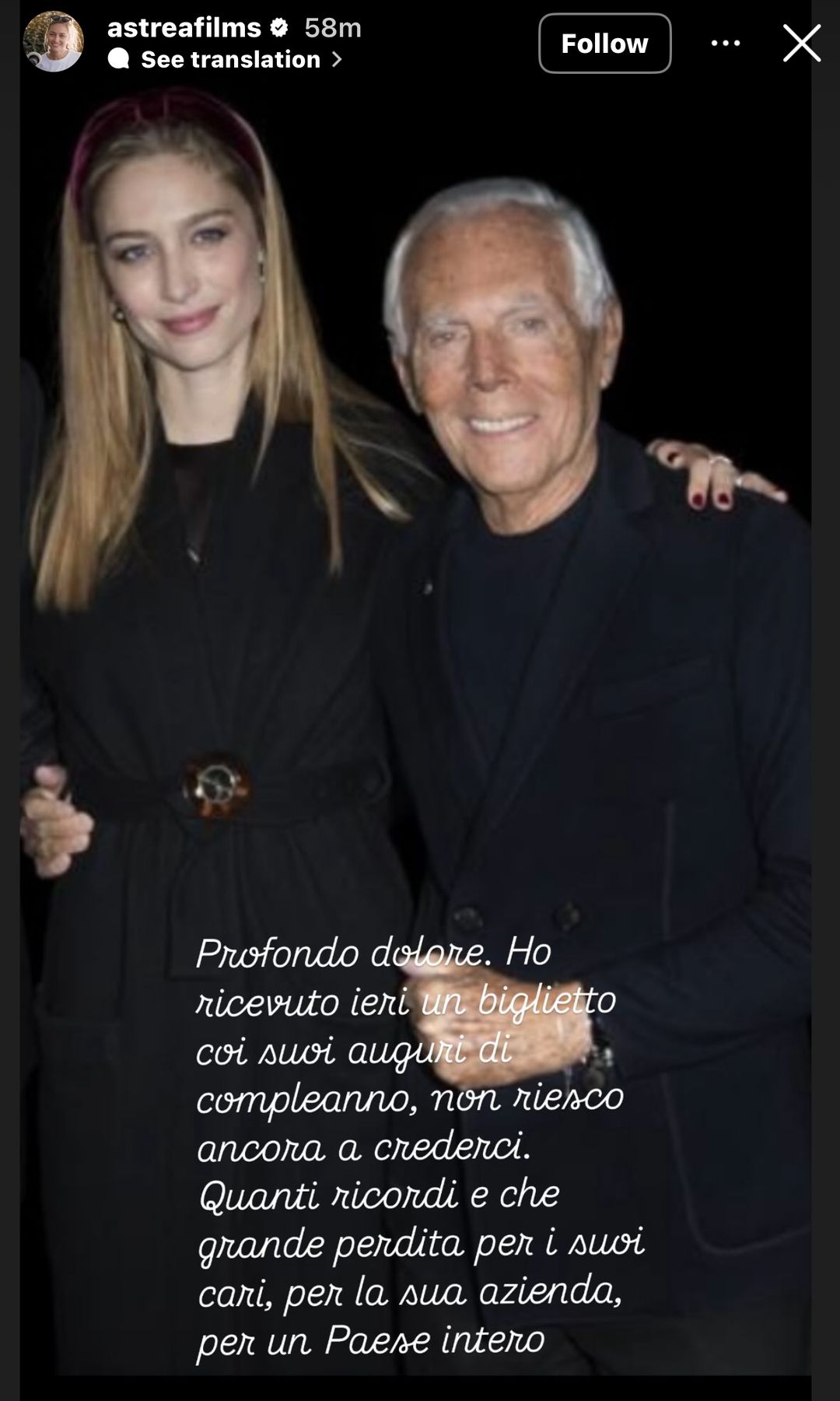 Beatrice Borromeo and Armani