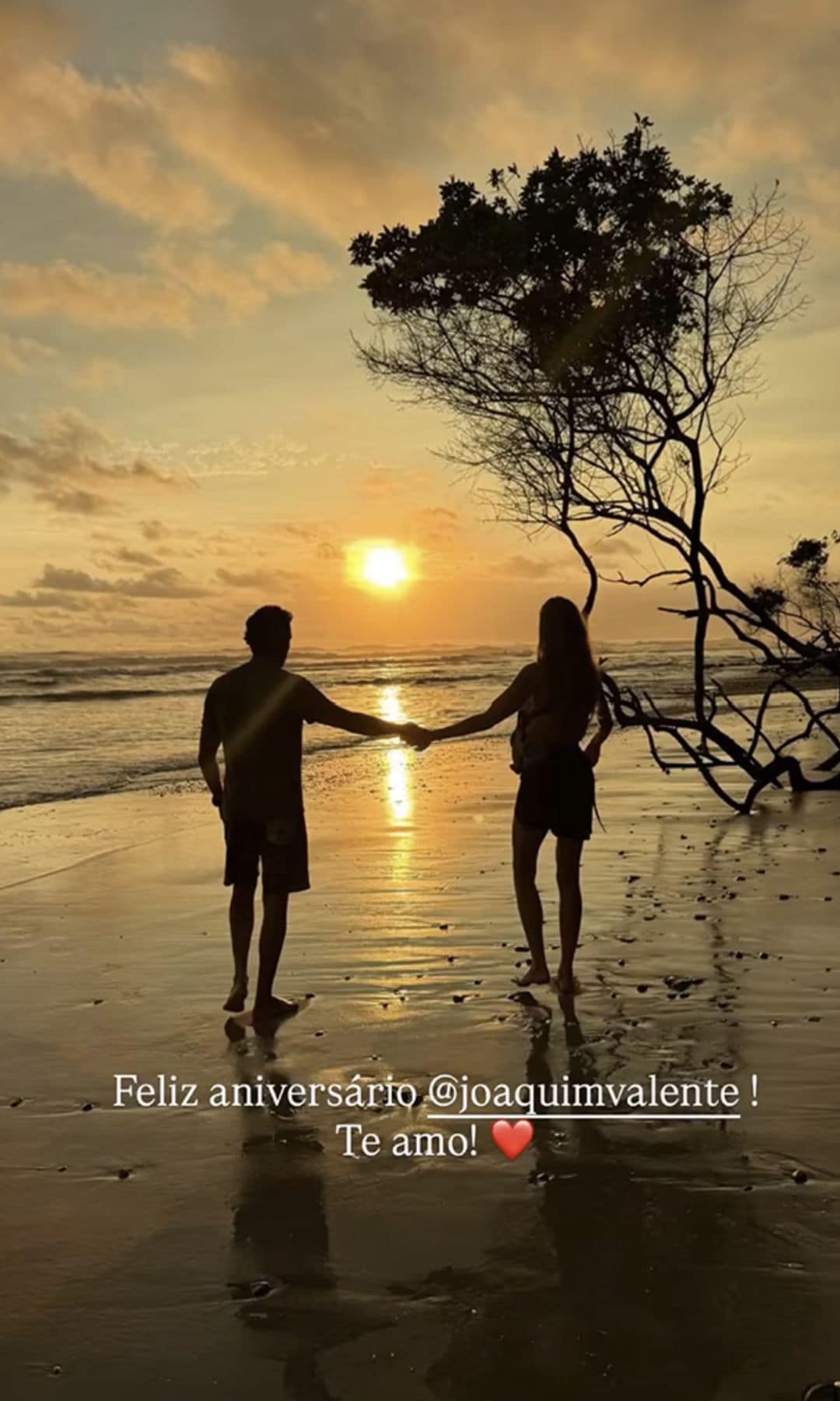 Gisele shared a rare photo alongside Valente to celebrate his birthday