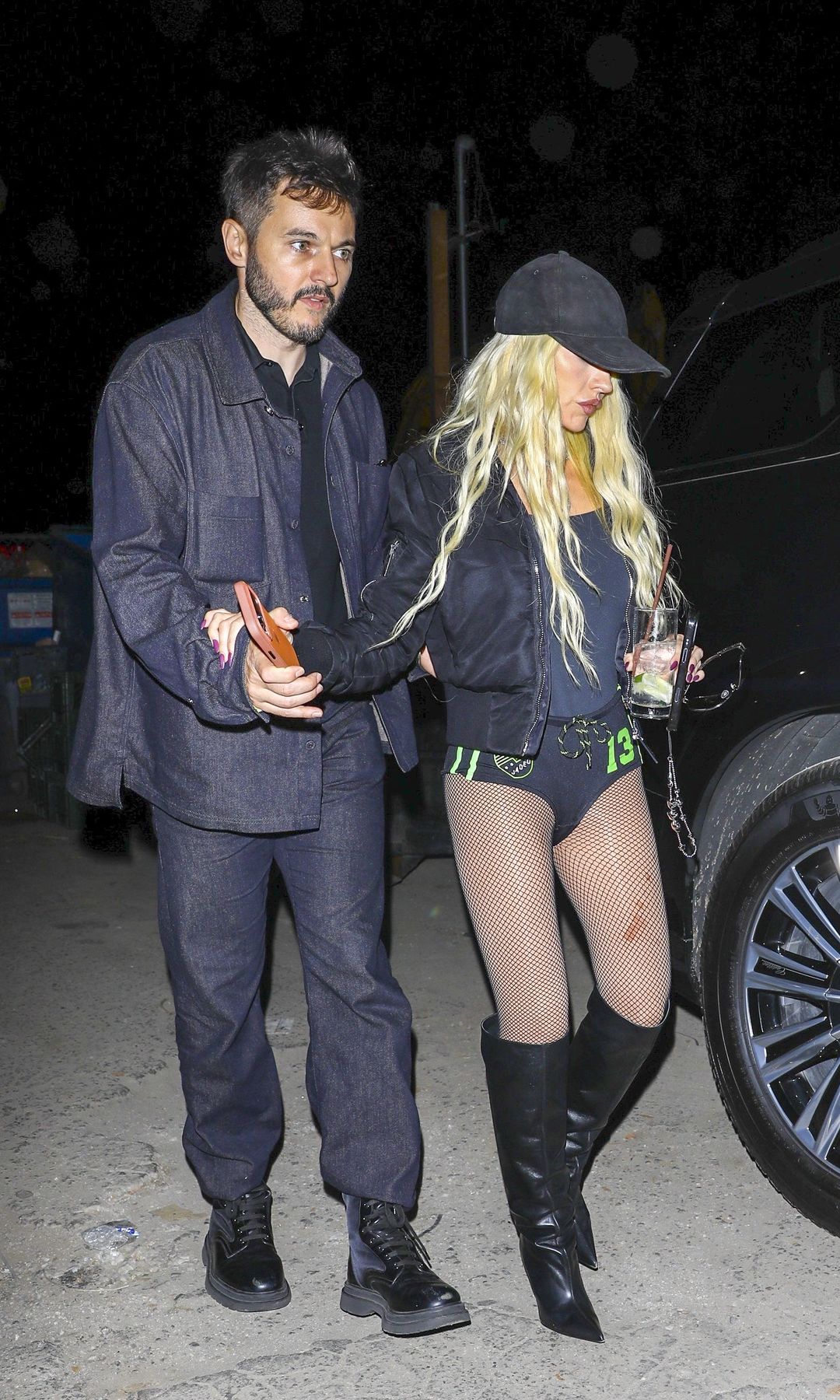 Christina Aguilera and Matthew Rutler in Los Angeles