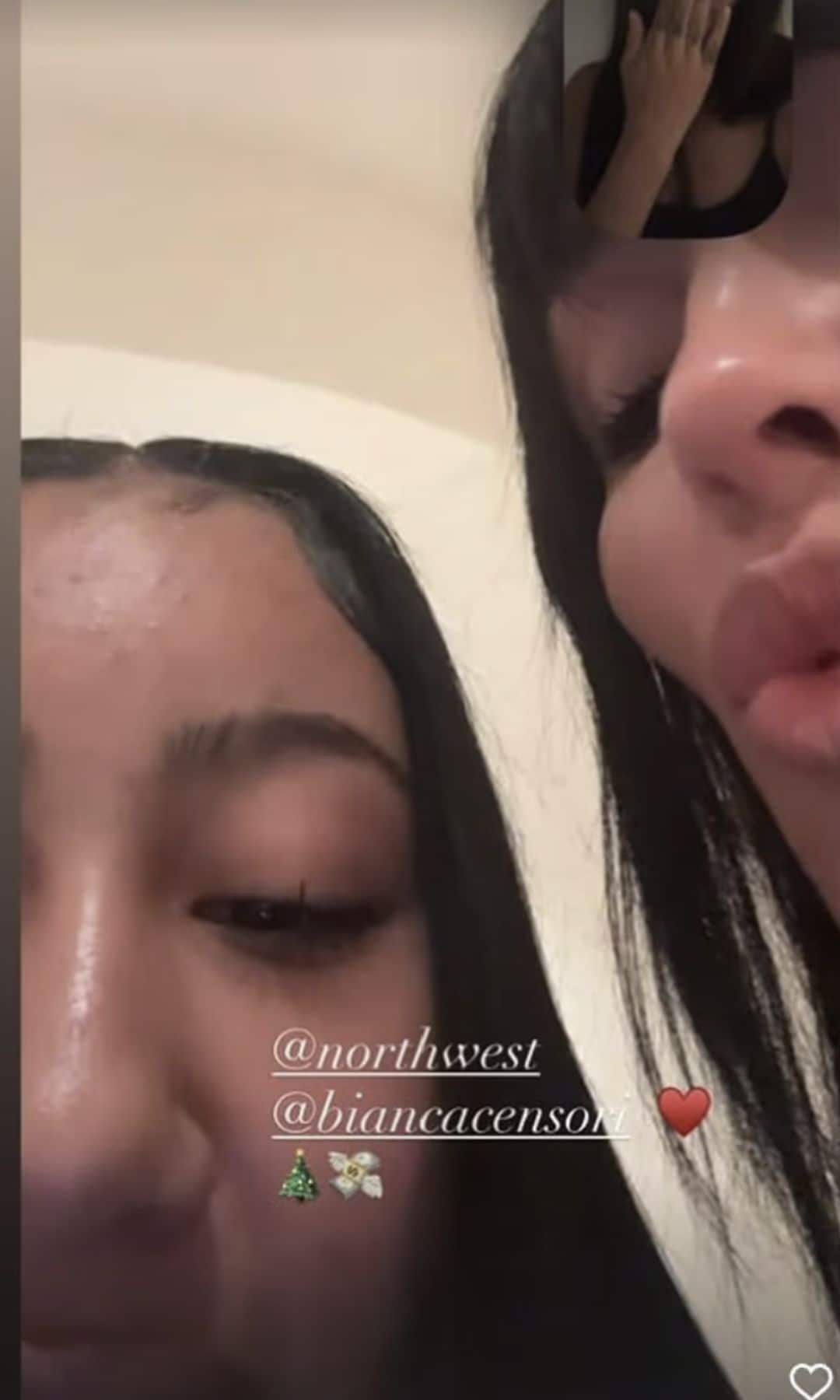 North and Bianca Censori were spotted celebrating the holidays together