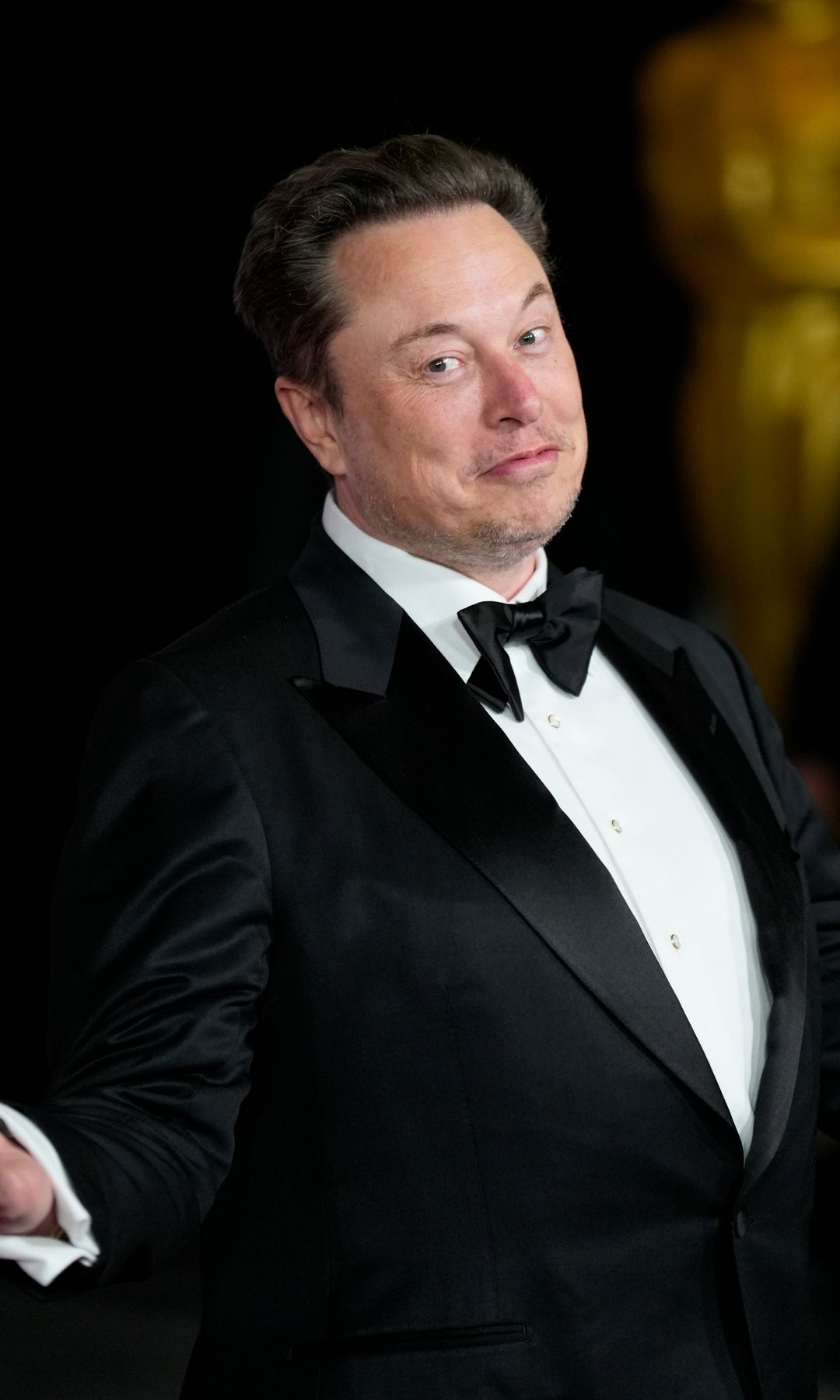 Elon Musk arrives to the 10th Annual Breakthrough Prize Ceremony at Academy Museum of Motion Pictures on April 13, 2024 in Los Angeles, California. (Photo by Craig T Fruchtman/Getty Images)