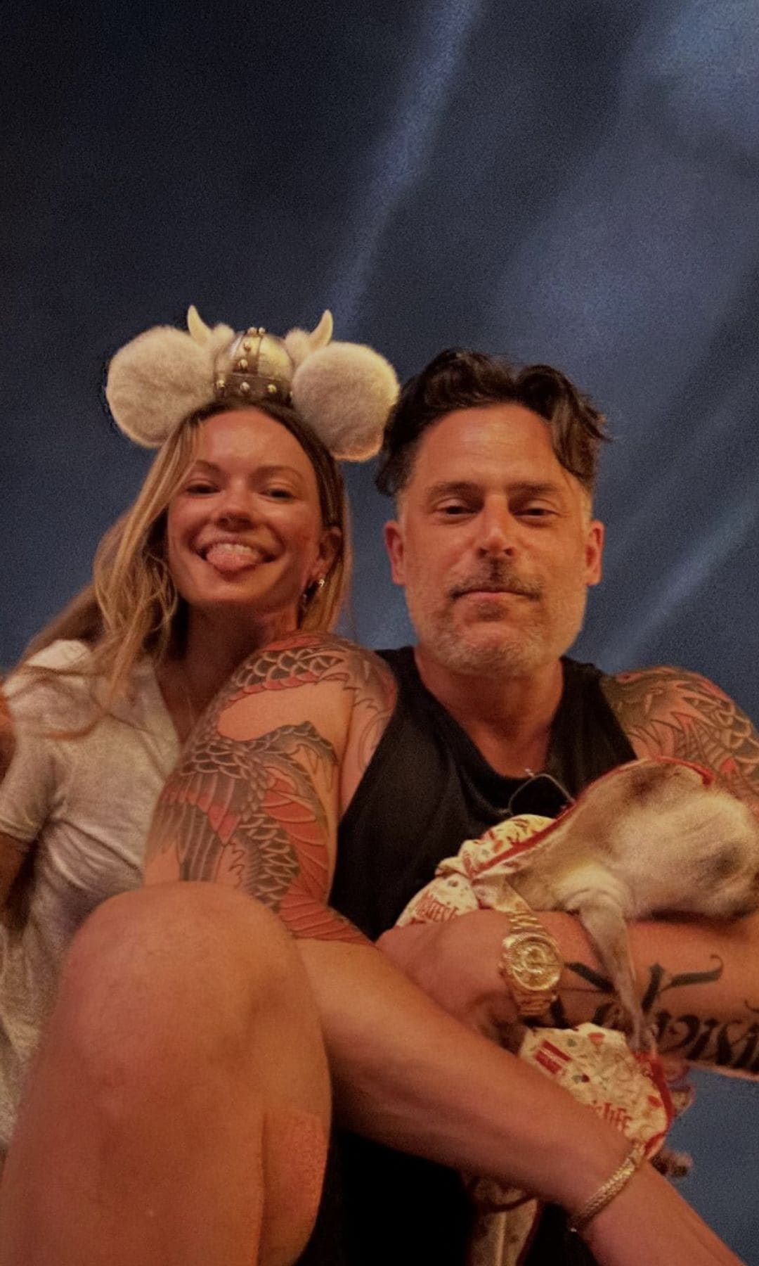 The photos Manganiello shared showed the two doing various activities
