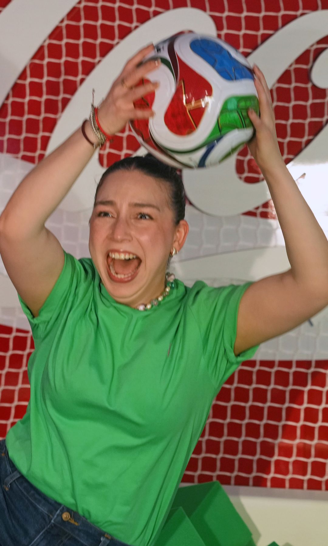 AUSTIN, TEXAS - APRIL 29: Fan takes part in the FIFA World Cup 26 Trophy Tour on April 29, 2026 in Austin, Texas. (Photo by Scott Wachter - FIFA/FIFA via Getty Images)