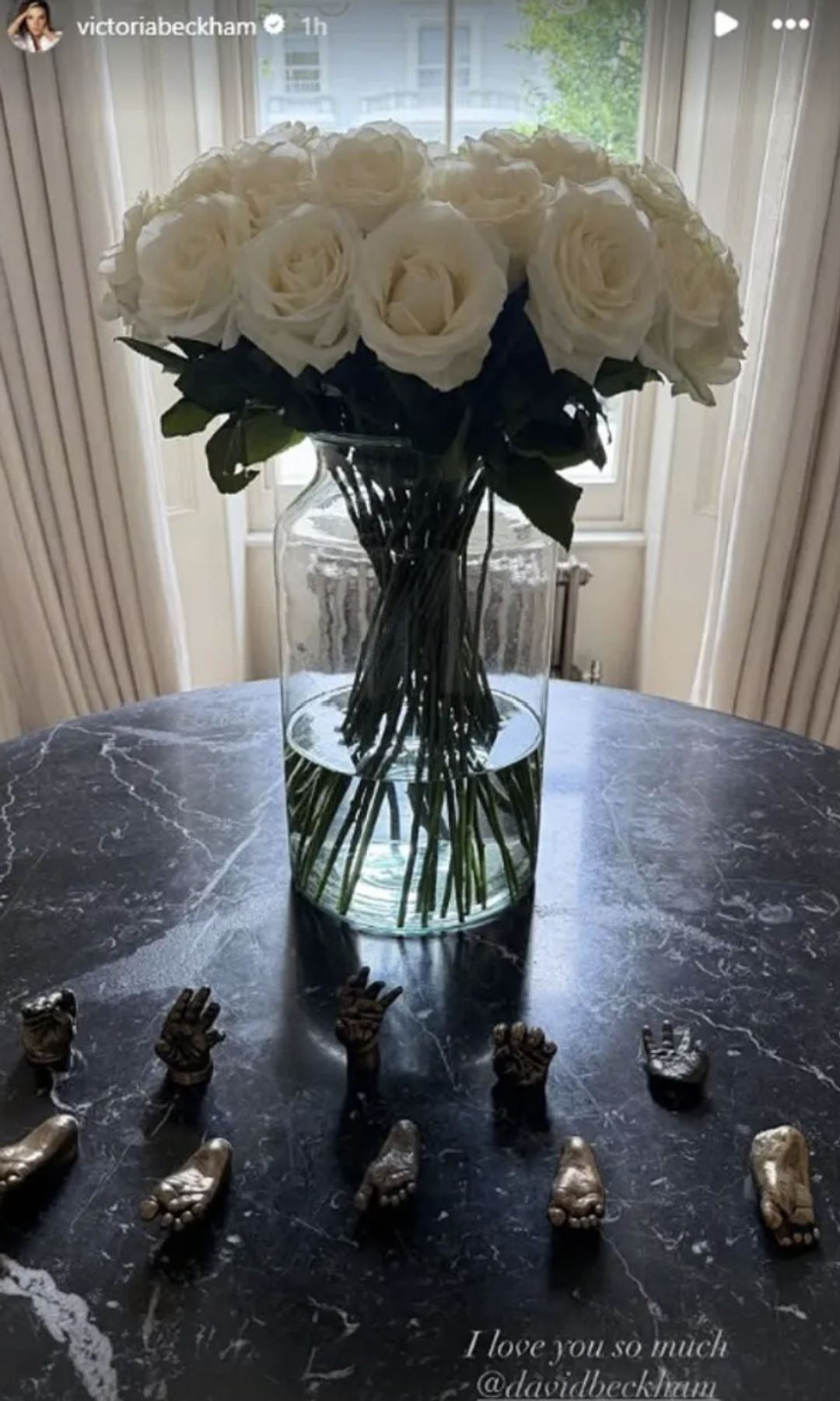 Victoria shared a look at the presents she received from her husband