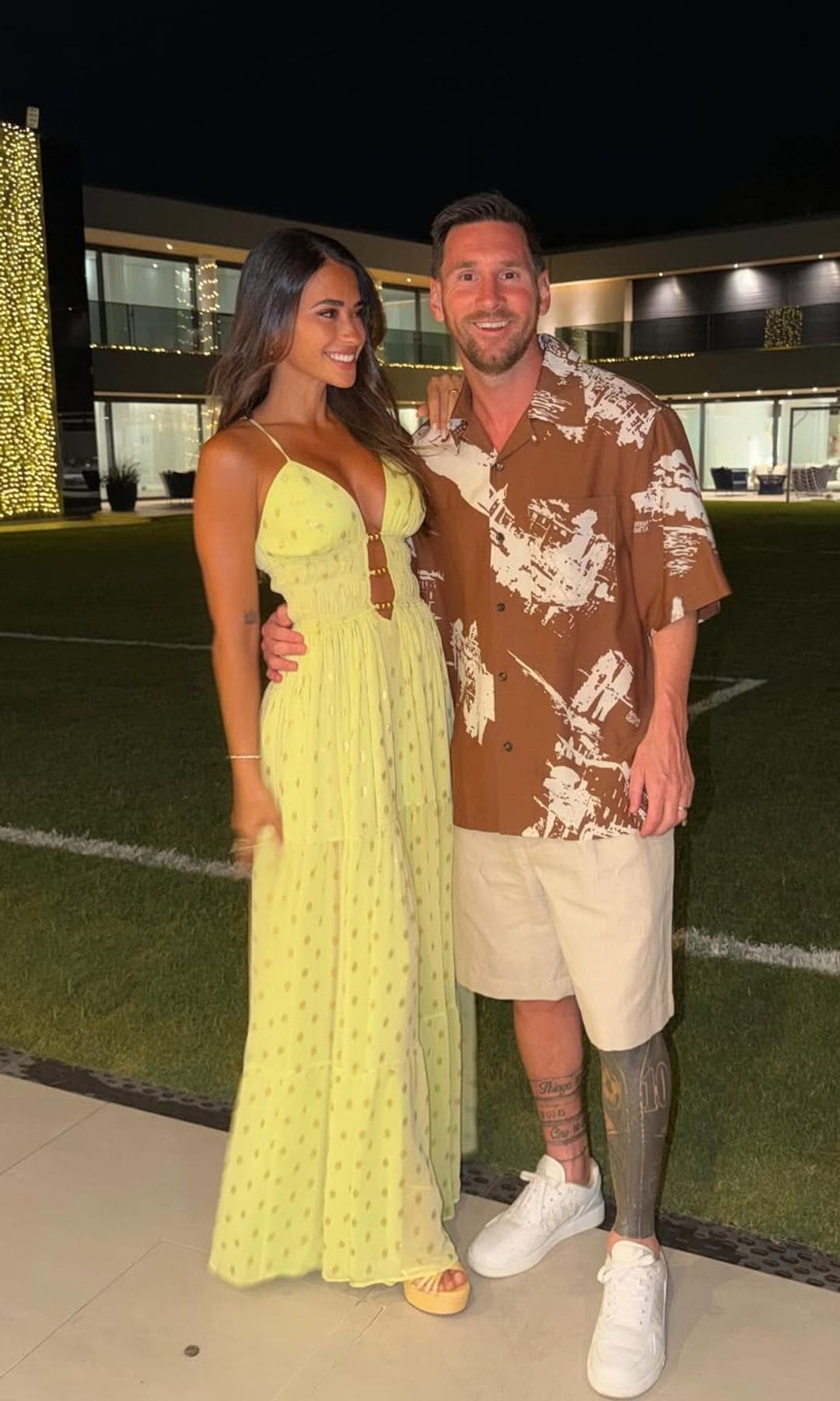 Roccuzzo and Messi celebrated Christmas in their home town of Rosario