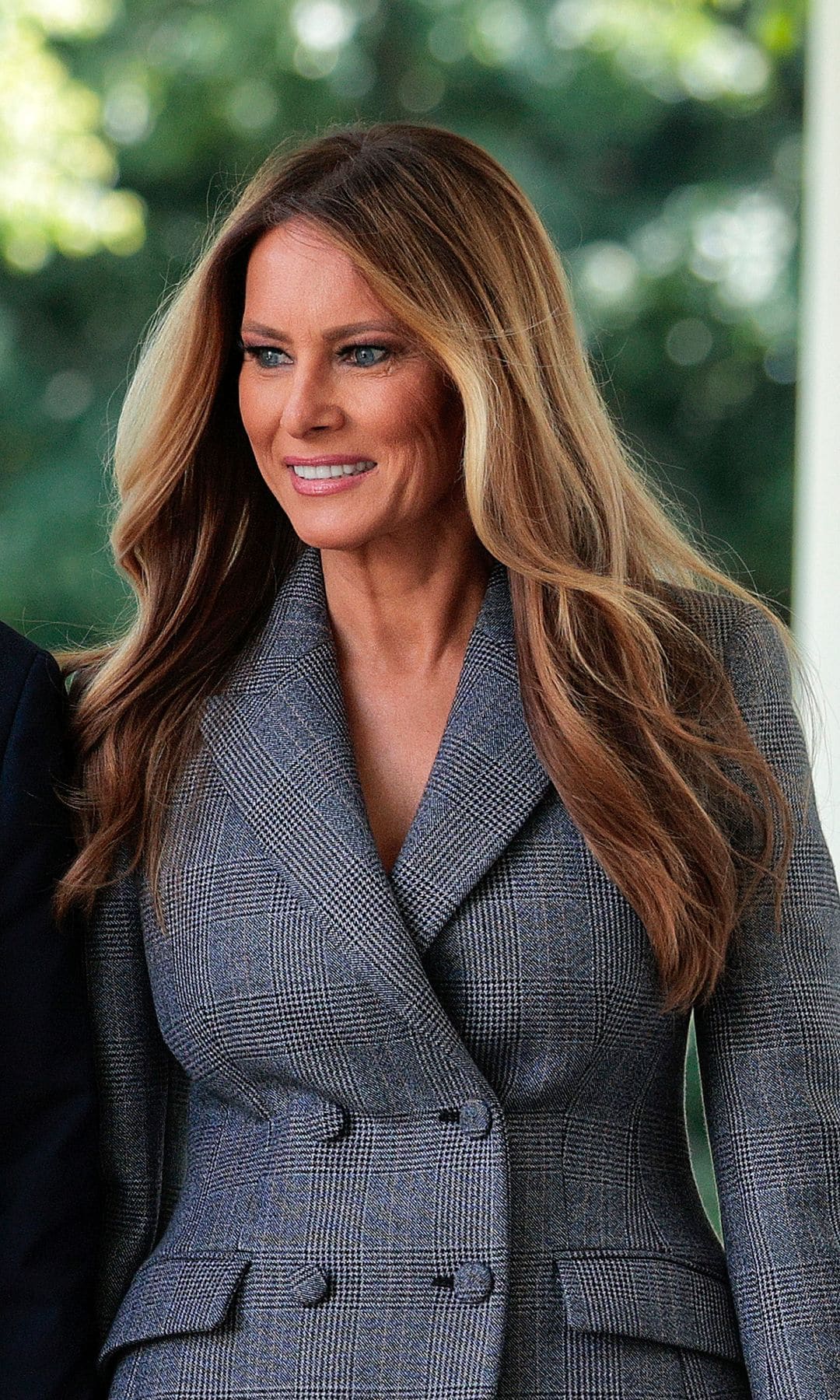 Melania Trump steps out in figure-hugging suit and stilettos to co-sign the Take It Down Act in the Rose Garden