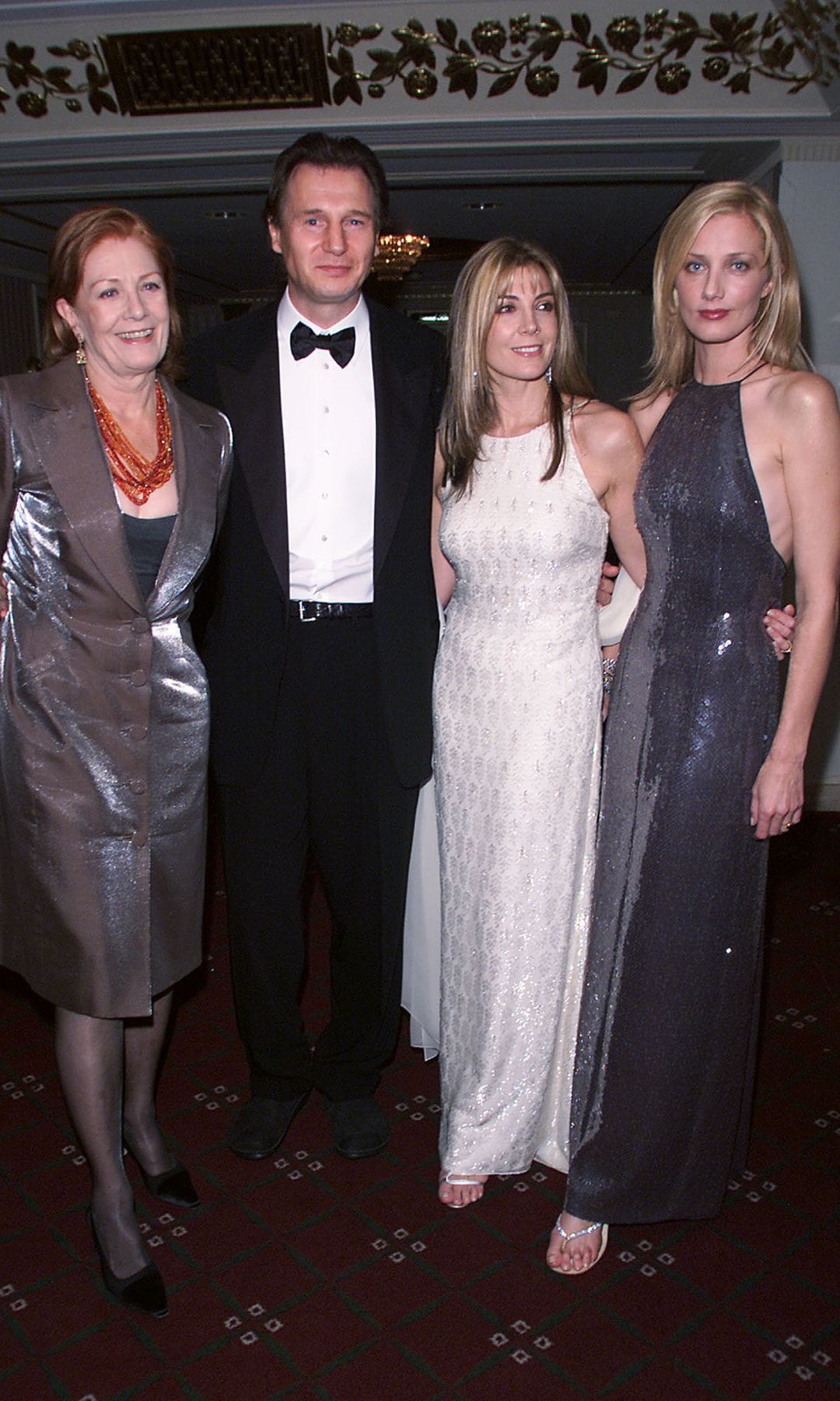 Liam Neeson and Vanessa Redgrave, alongside her daughters Natasha and Joely 