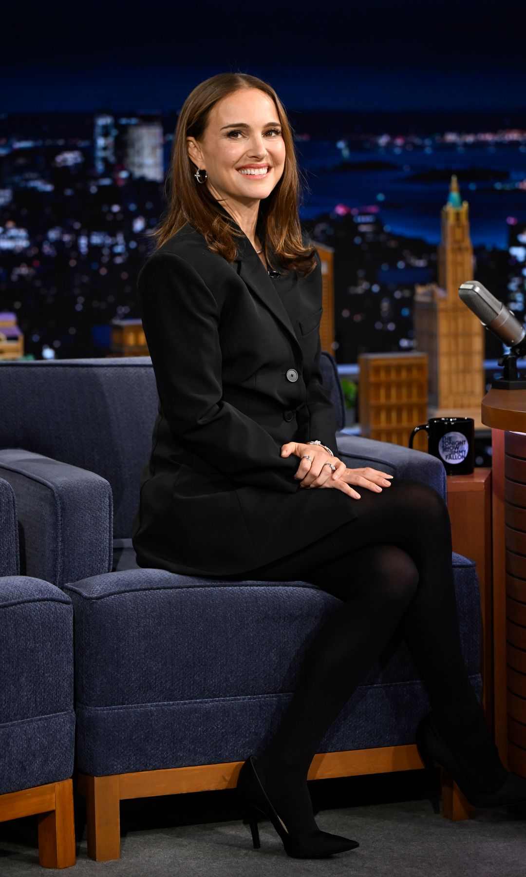 Natalie Portman during an interview on The Tonight Show with Jimmy Fallon
