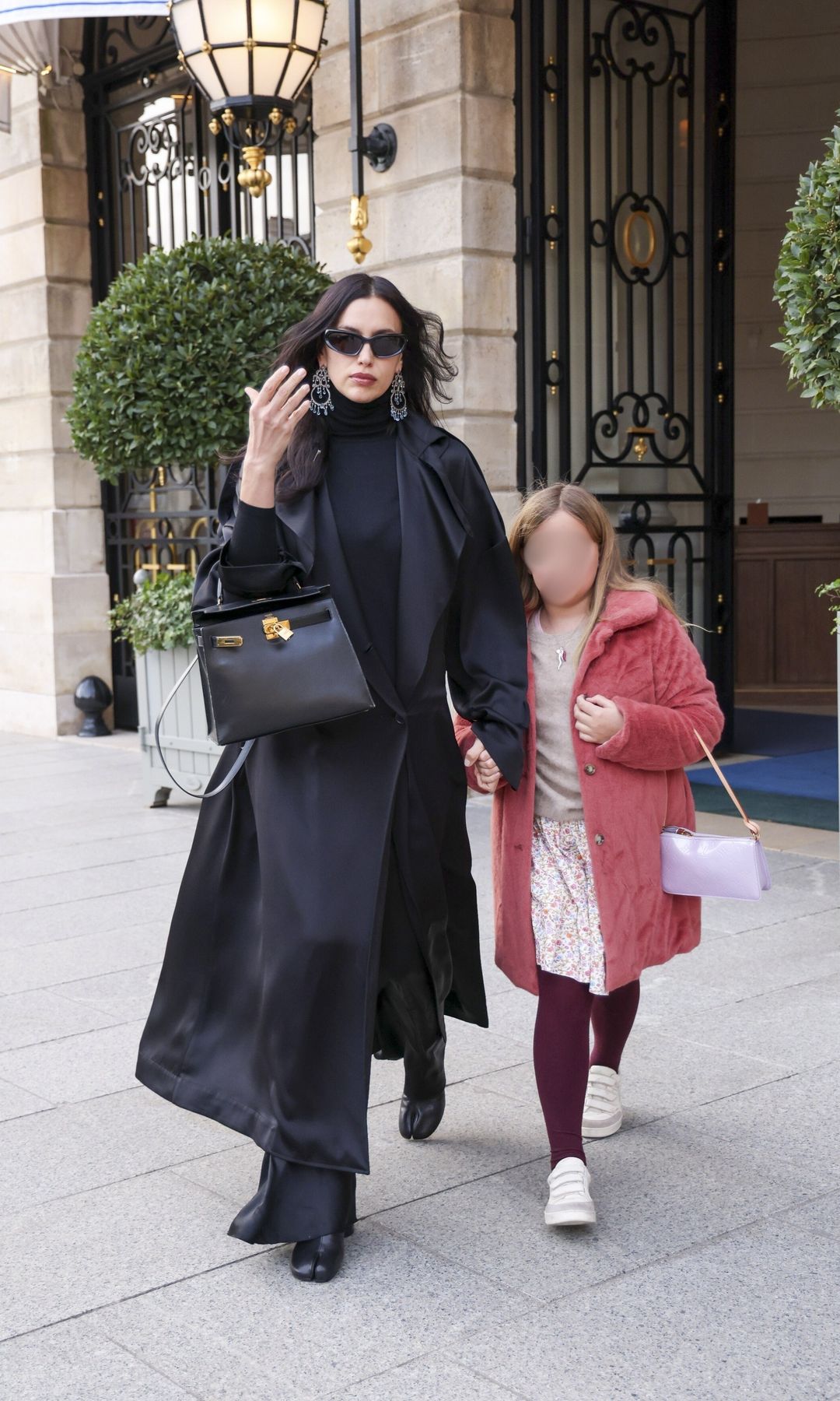 The pair wore adorably contrasting outfits