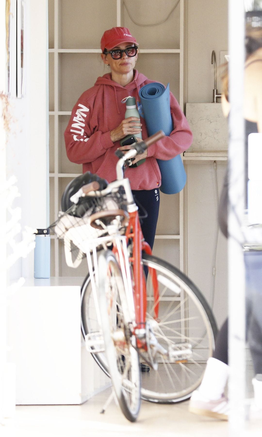 Garner was photographed leaving a workout in LA with a friend