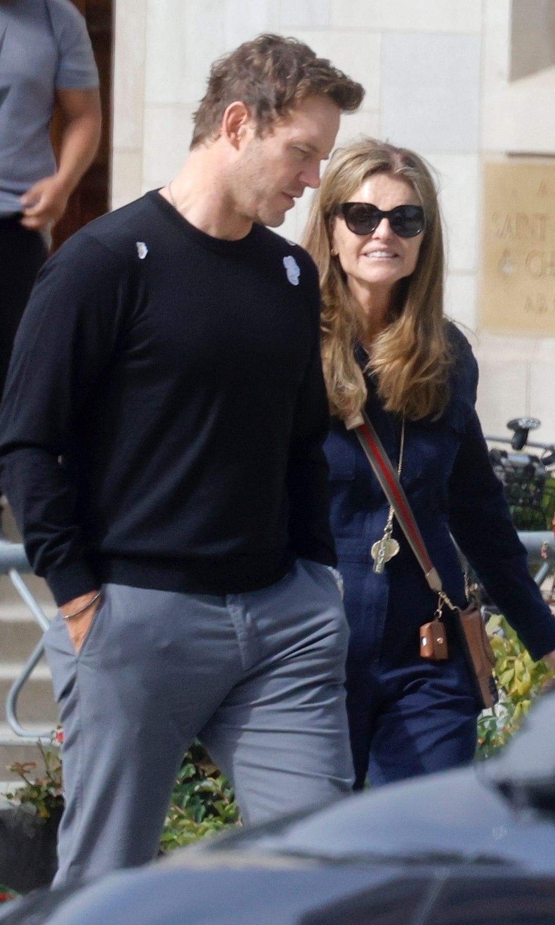 Pratt was joined by his wife, Katherine, and his mother-in-law, Maria
