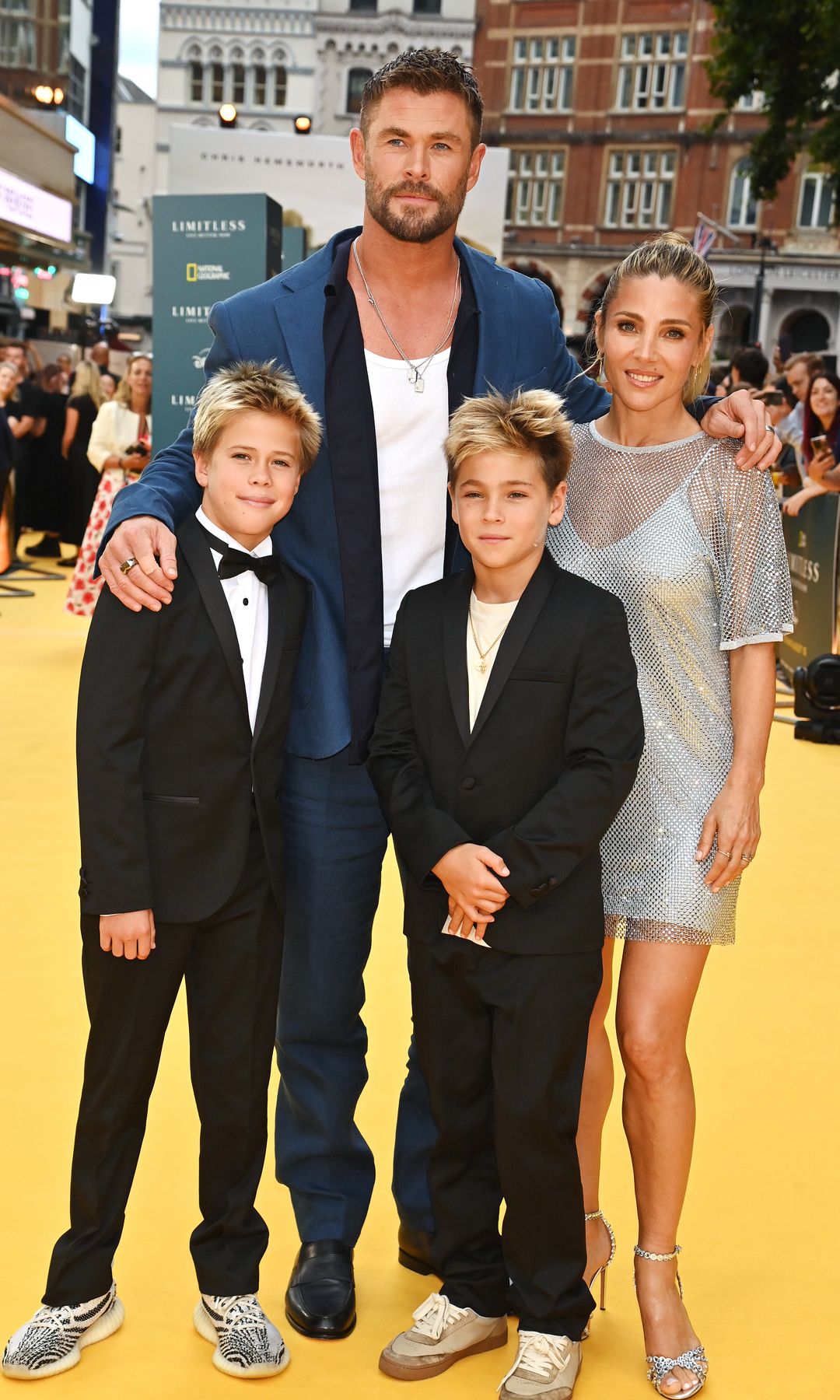 Chris Hemsworth, Elsa Pataky, and their sons, Tristan and Sasha