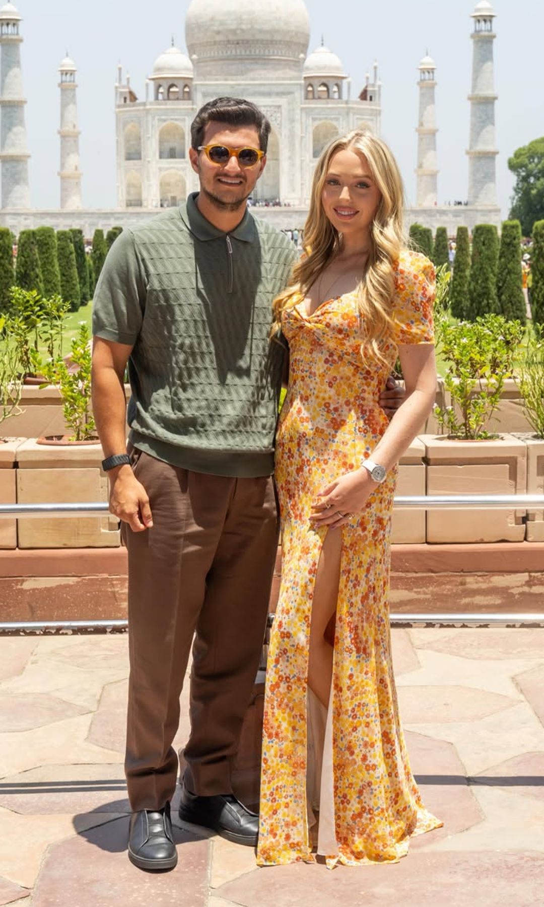 Tiffany Trump and Michael Boulos traveled to the Taj Mahal together