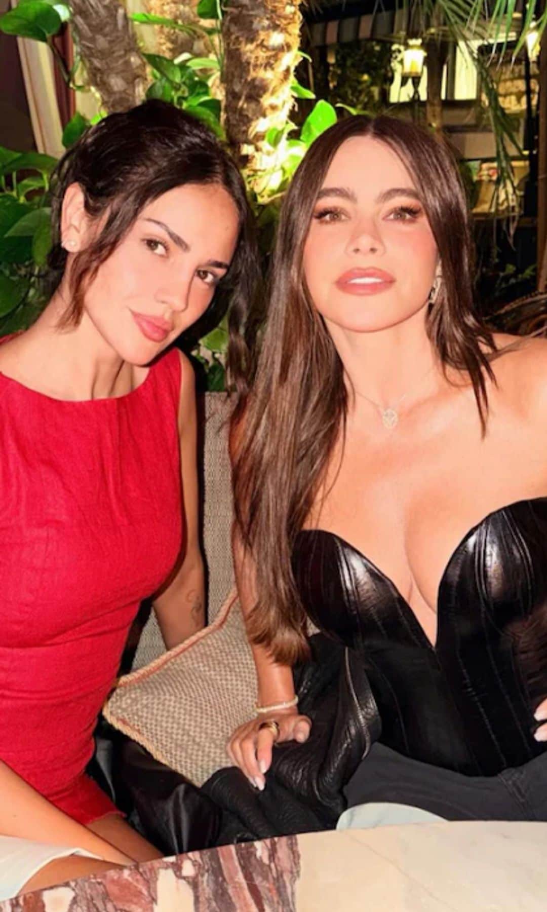 Sofía Vergara and Eiza González twin in sheer lace-inspired looks during Los Angeles night out