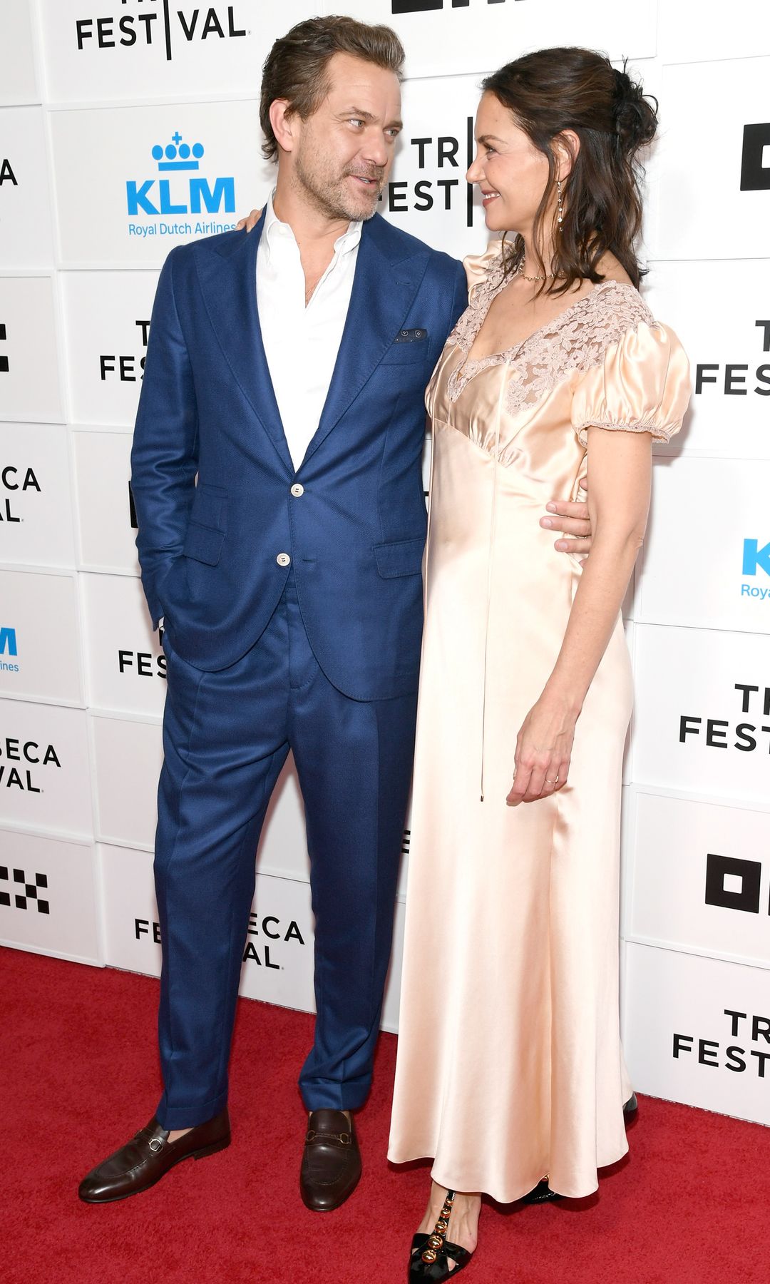 The pair previously played eachother's love interests on the show 'Dawson's Creek'