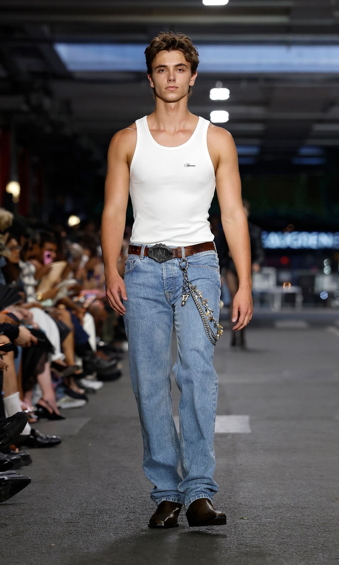 Jayden Federline at the Vetements Menswear Spring/Summer 2027 show in Paris Fashion Week